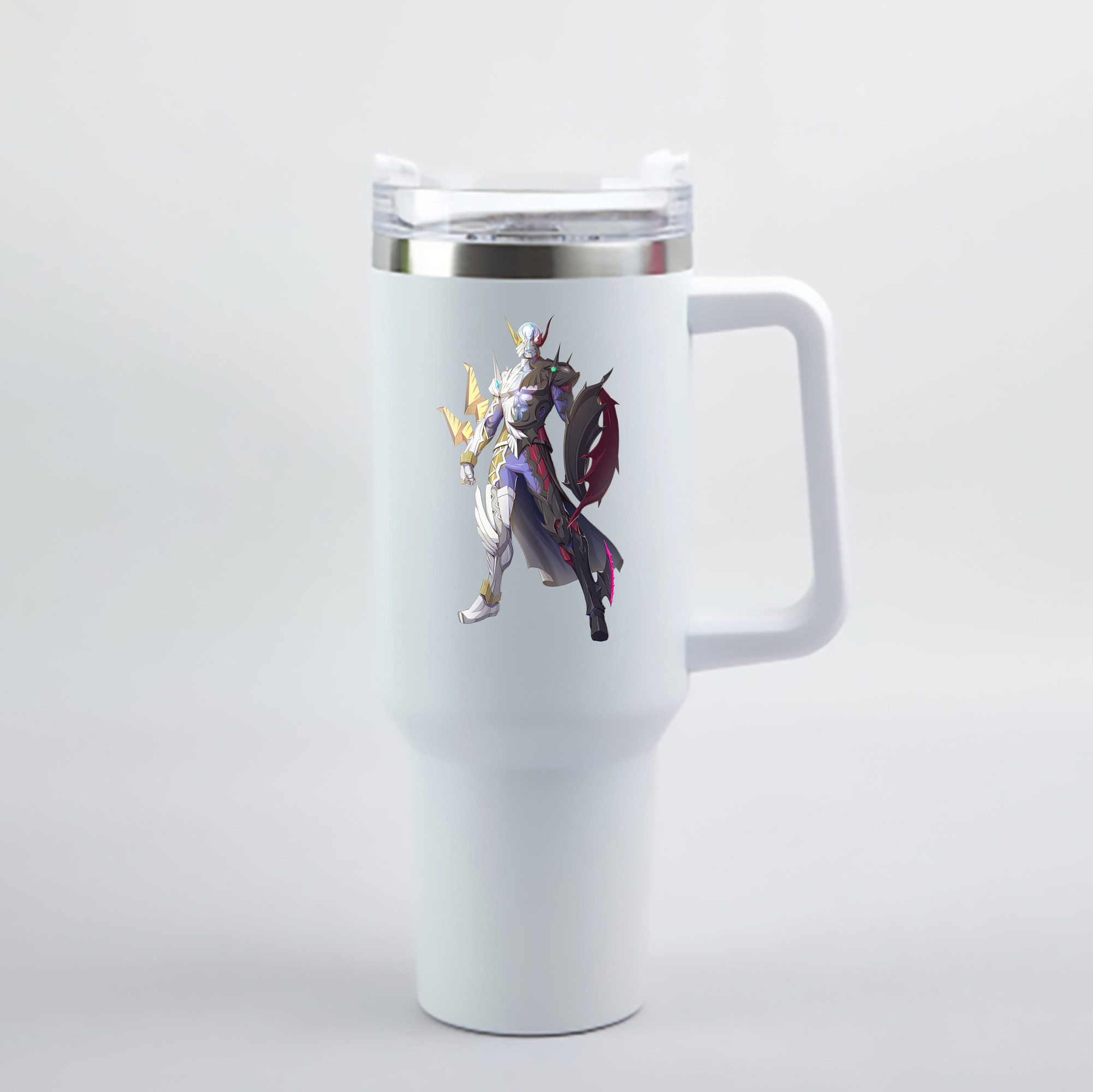 （画像用） ウルトラマン Ultraman 1200mL車用タンブラー - クリスタルステッカー（プラスチックストロー付き）