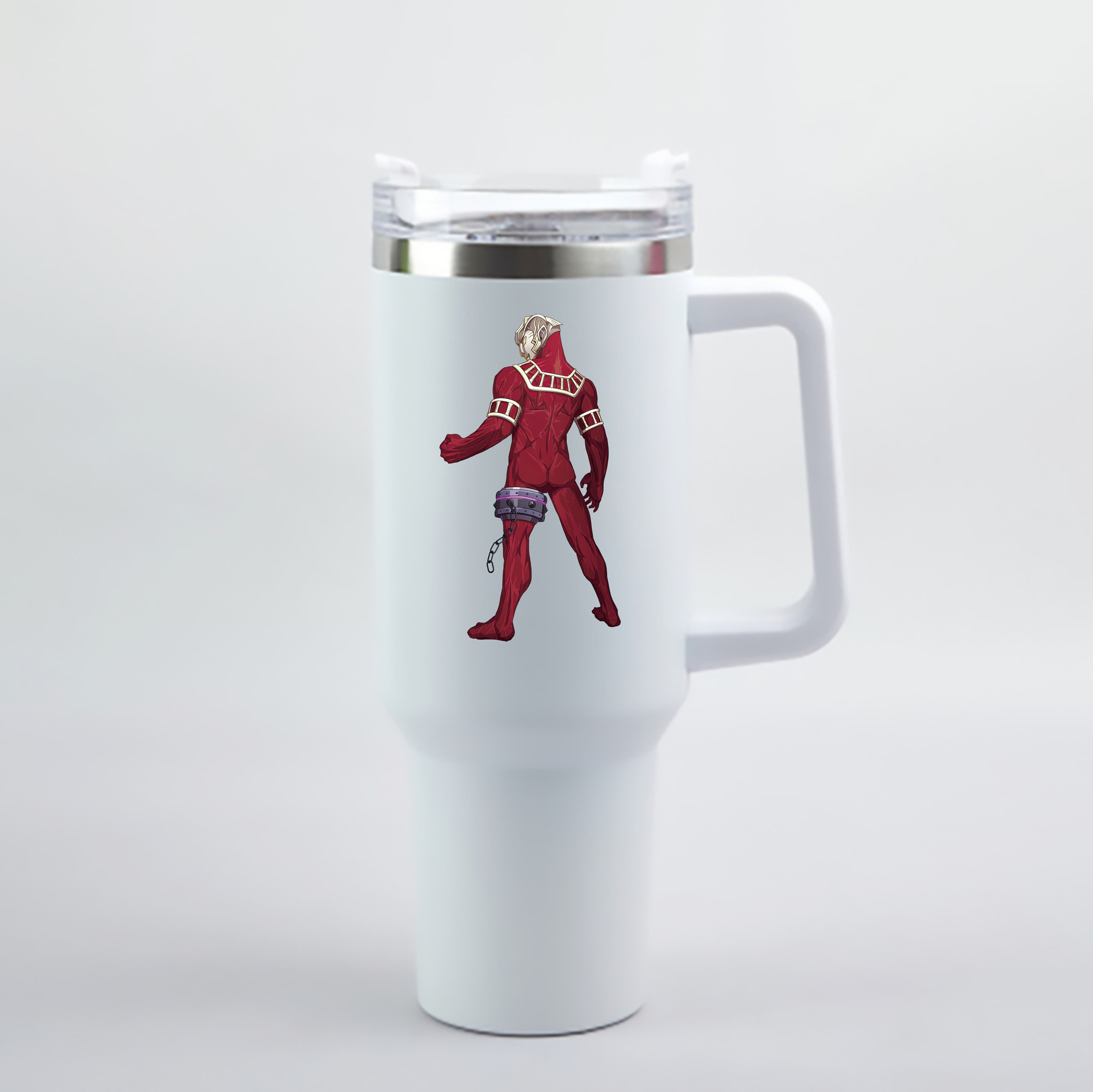 （画像用） ウルトラマン Ultraman 1200mL車用タンブラー - クリスタルステッカー（プラスチックストロー付き）