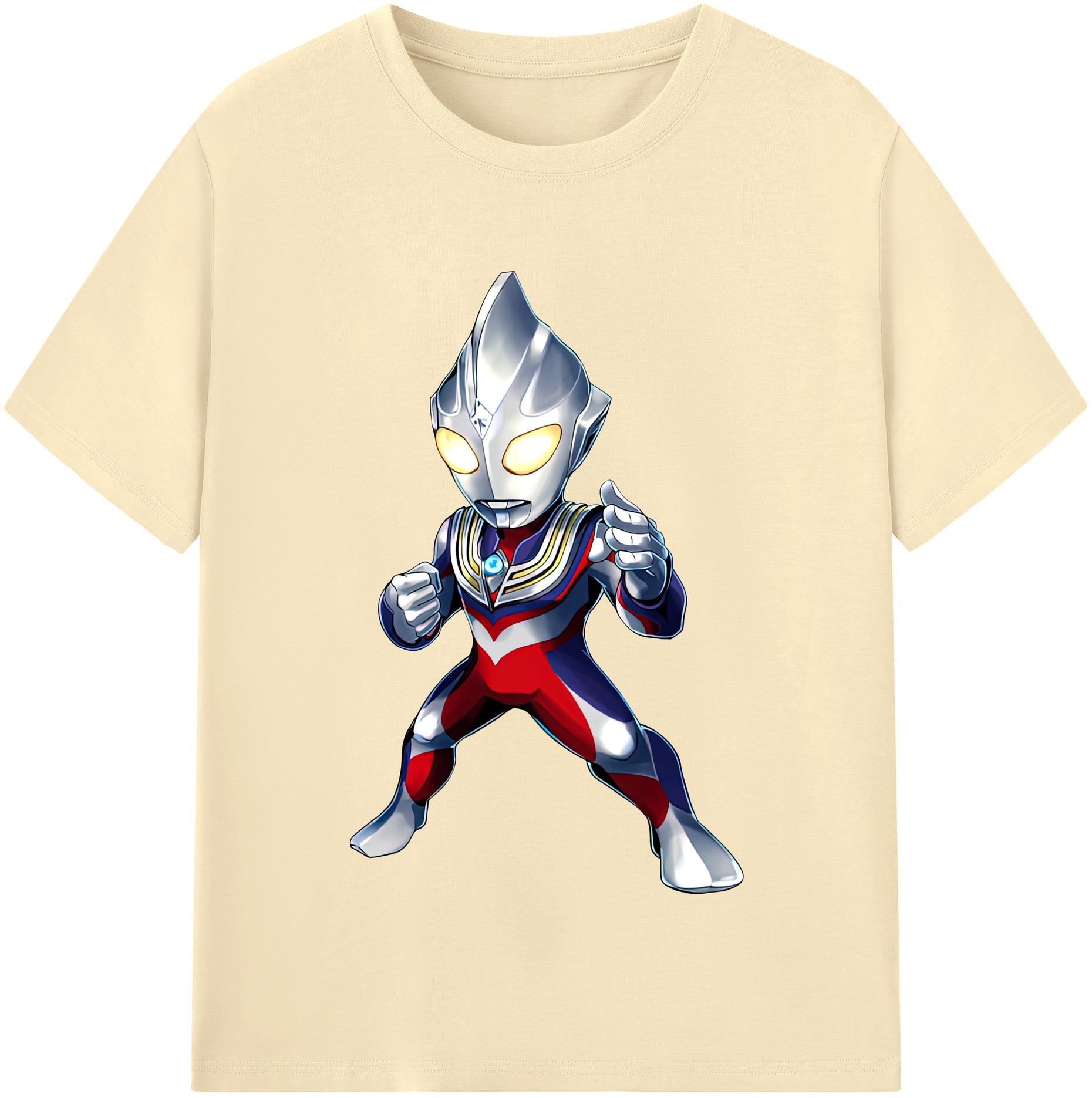 （画像用） ウルトラマン Ultraman 綿100％半袖Tシャツ（フロントプリント）