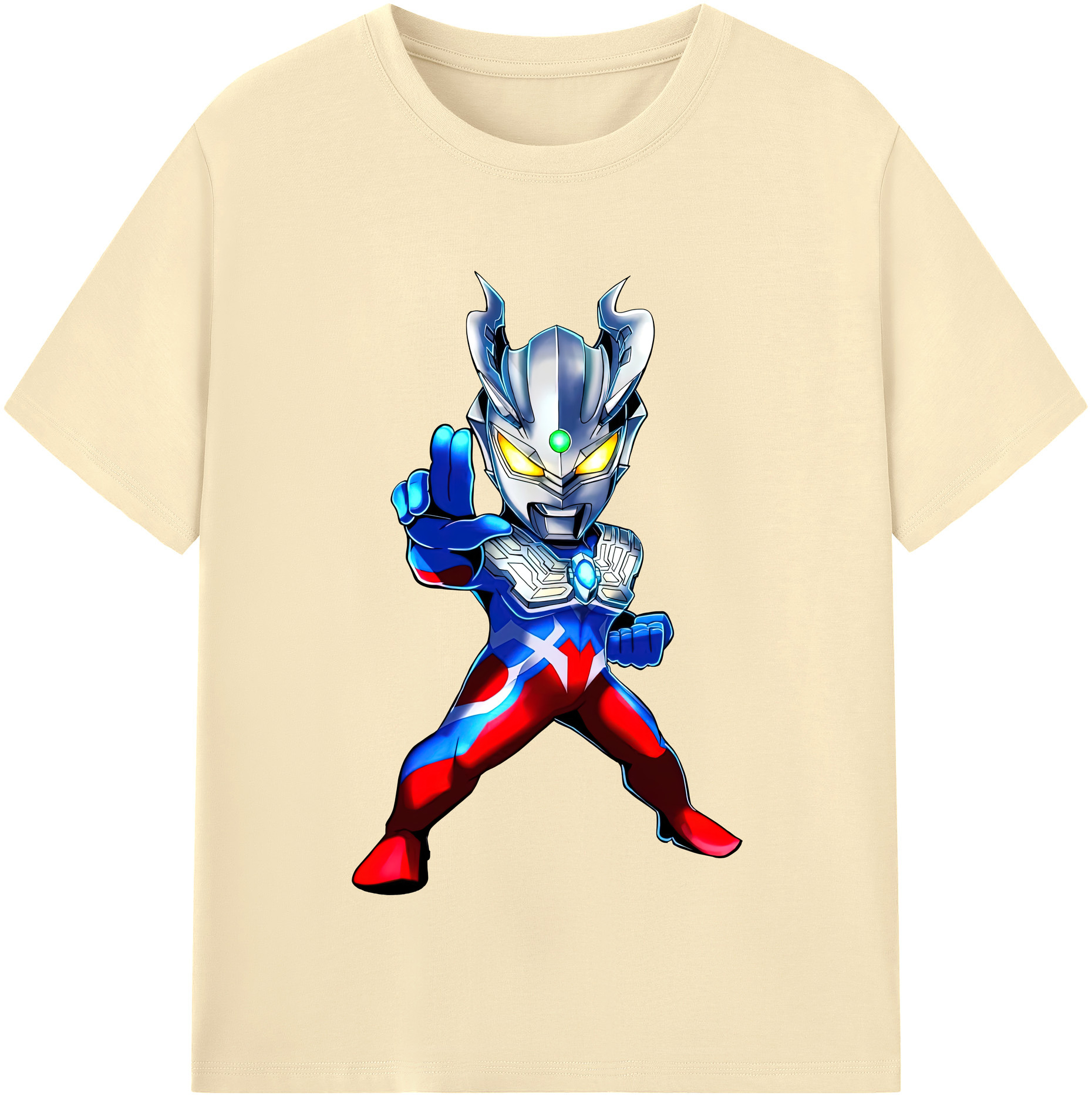 （画像用） ウルトラマン Ultraman 綿100％半袖Tシャツ（フロントプリント）