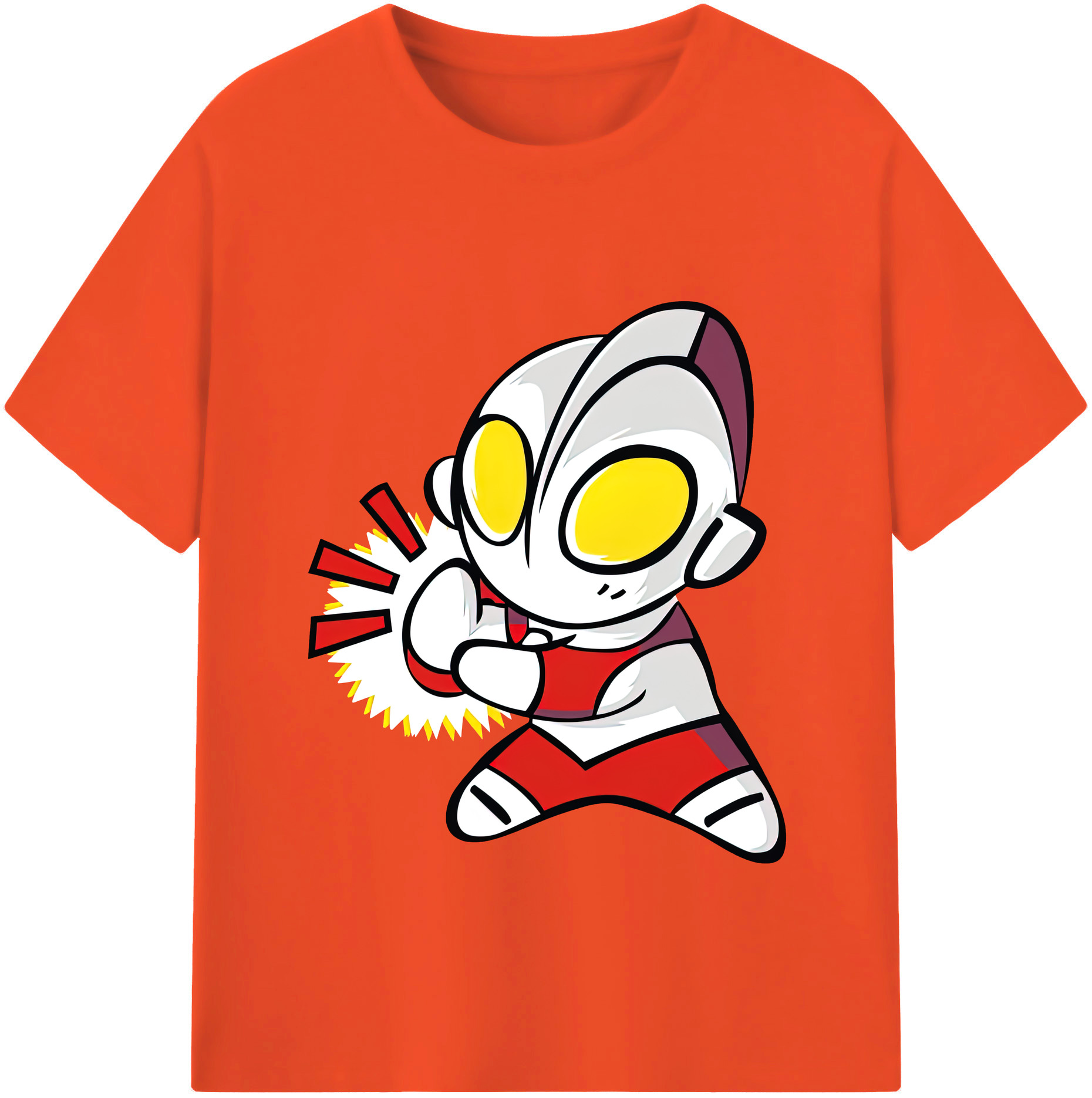 （画像用） ウルトラマン Ultraman 綿100％半袖Tシャツ（フロントプリント）