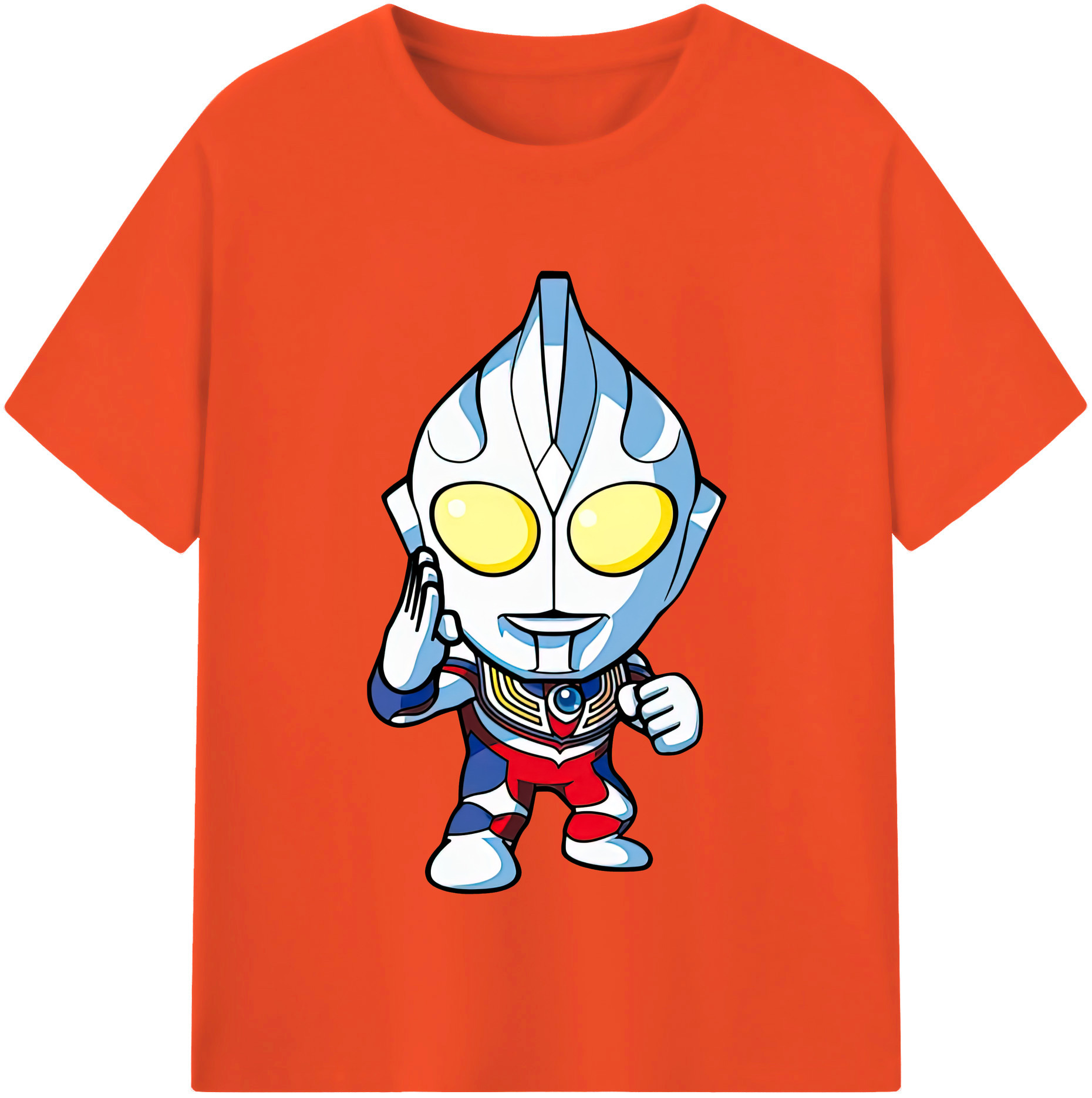 （画像用） ウルトラマン Ultraman 綿100％半袖Tシャツ（フロントプリント）
