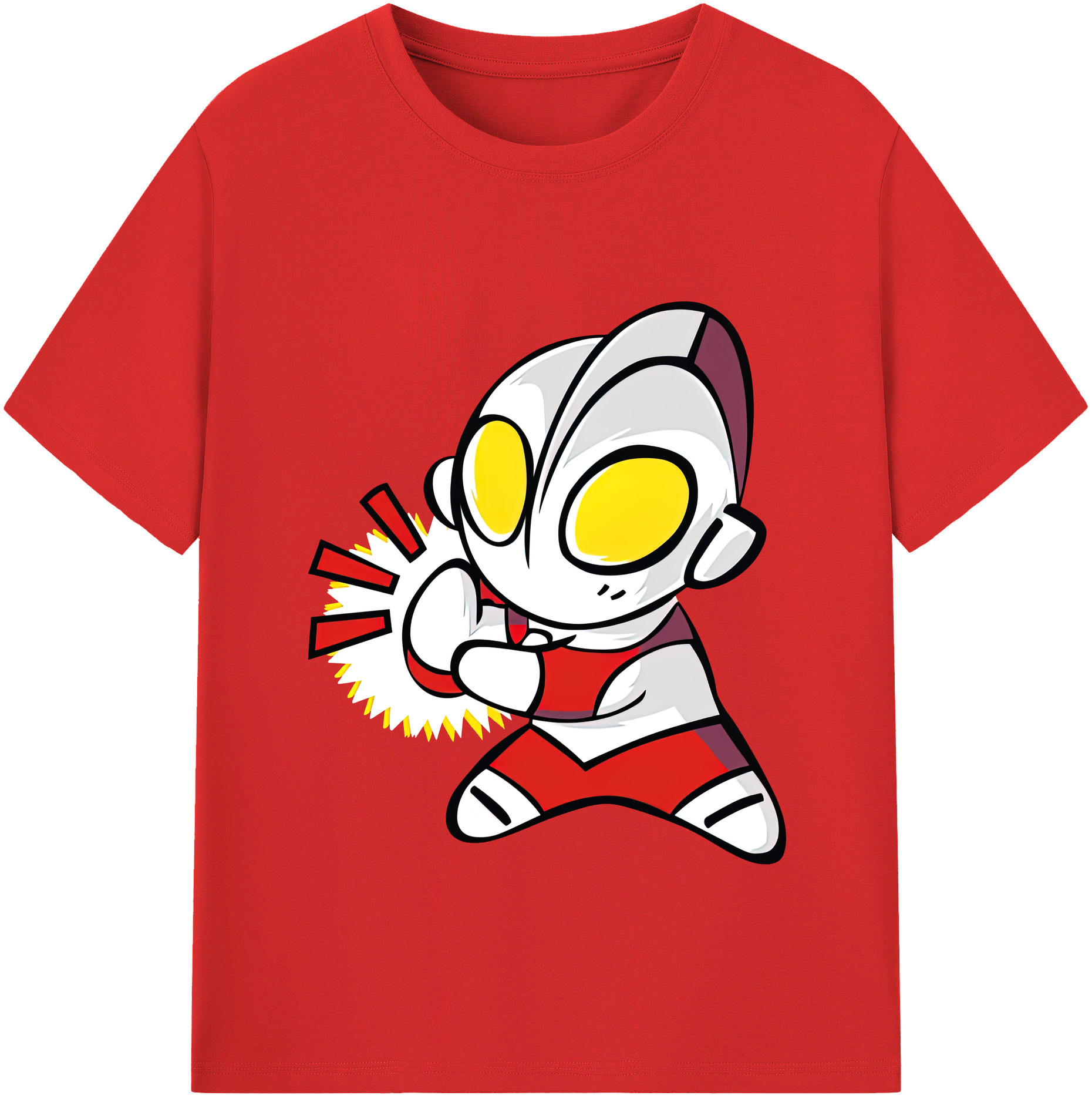 （画像用） ウルトラマン Ultraman 綿100％半袖Tシャツ（フロントプリント）