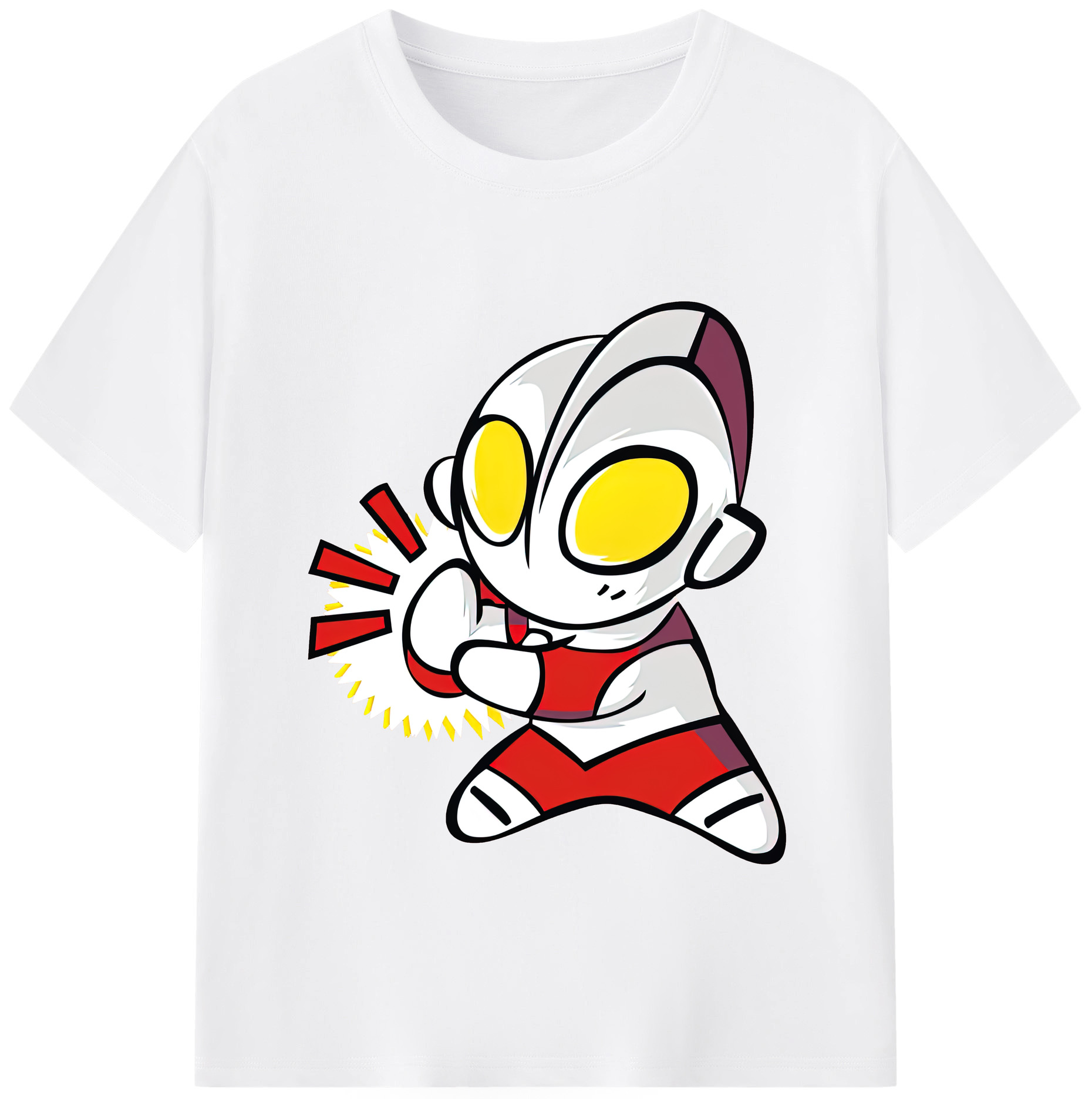 （画像用） ウルトラマン Ultraman 綿100％半袖Tシャツ（フロントプリント）