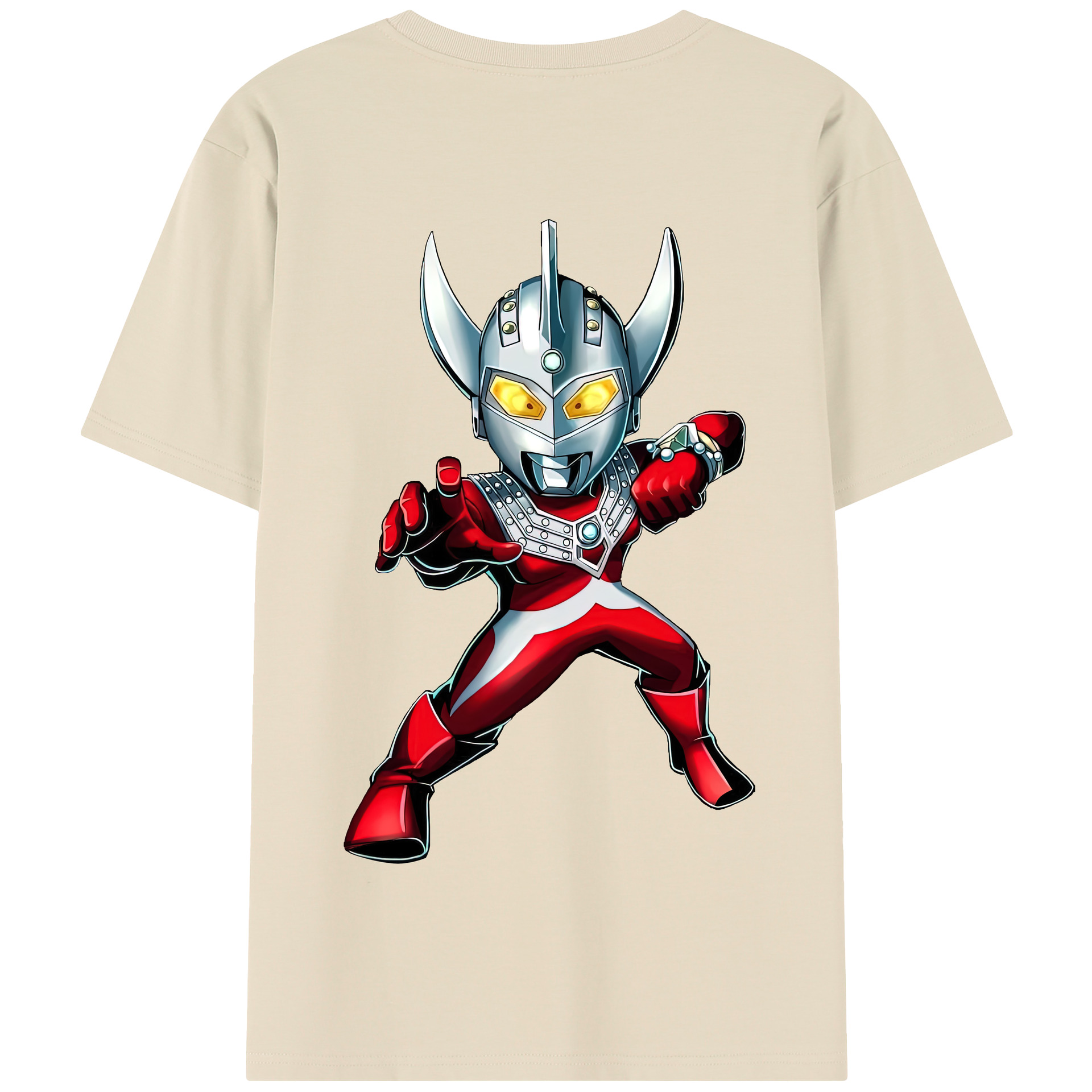 （画像用） ウルトラマン Ultraman 綿100％半袖Tシャツ（背面プリント）