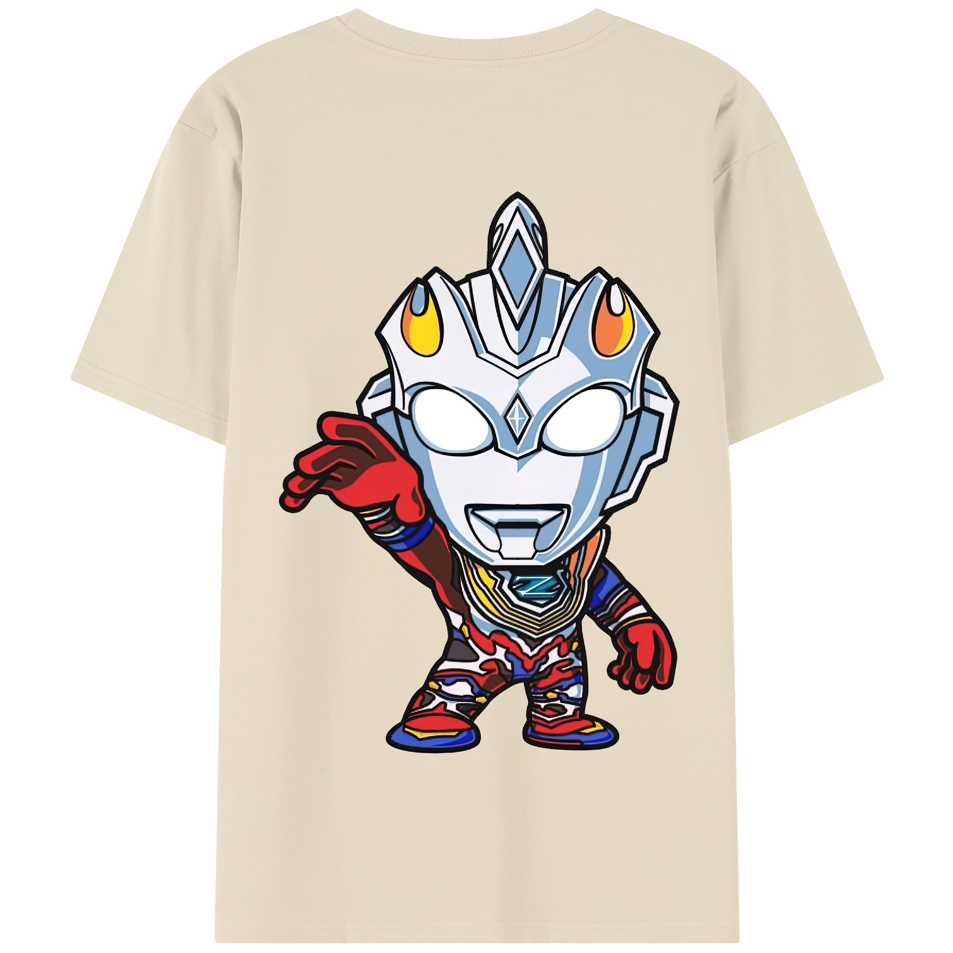 （画像用） ウルトラマン Ultraman 綿100％半袖Tシャツ（背面プリント）