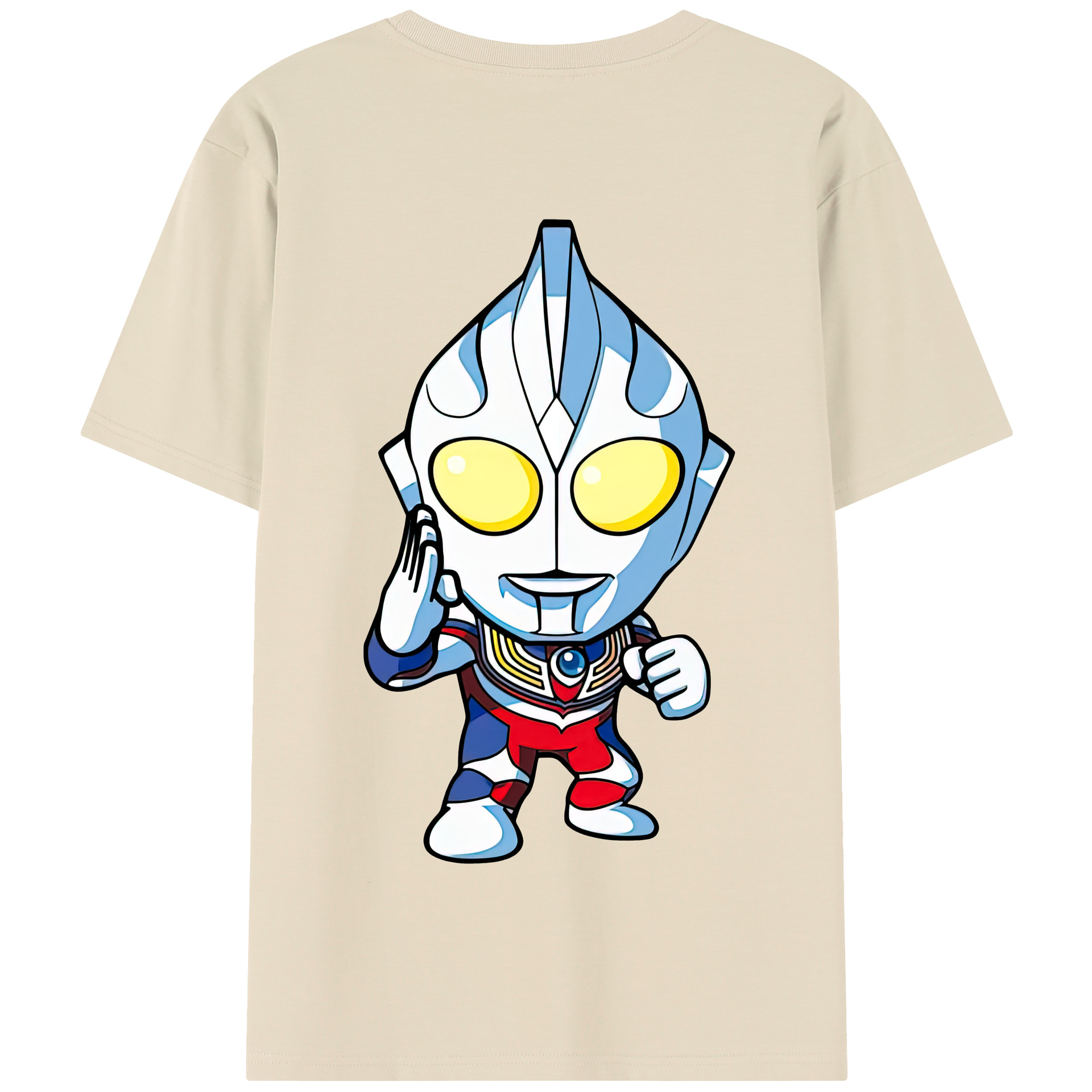 （画像用） ウルトラマン Ultraman 綿100％半袖Tシャツ（背面プリント）