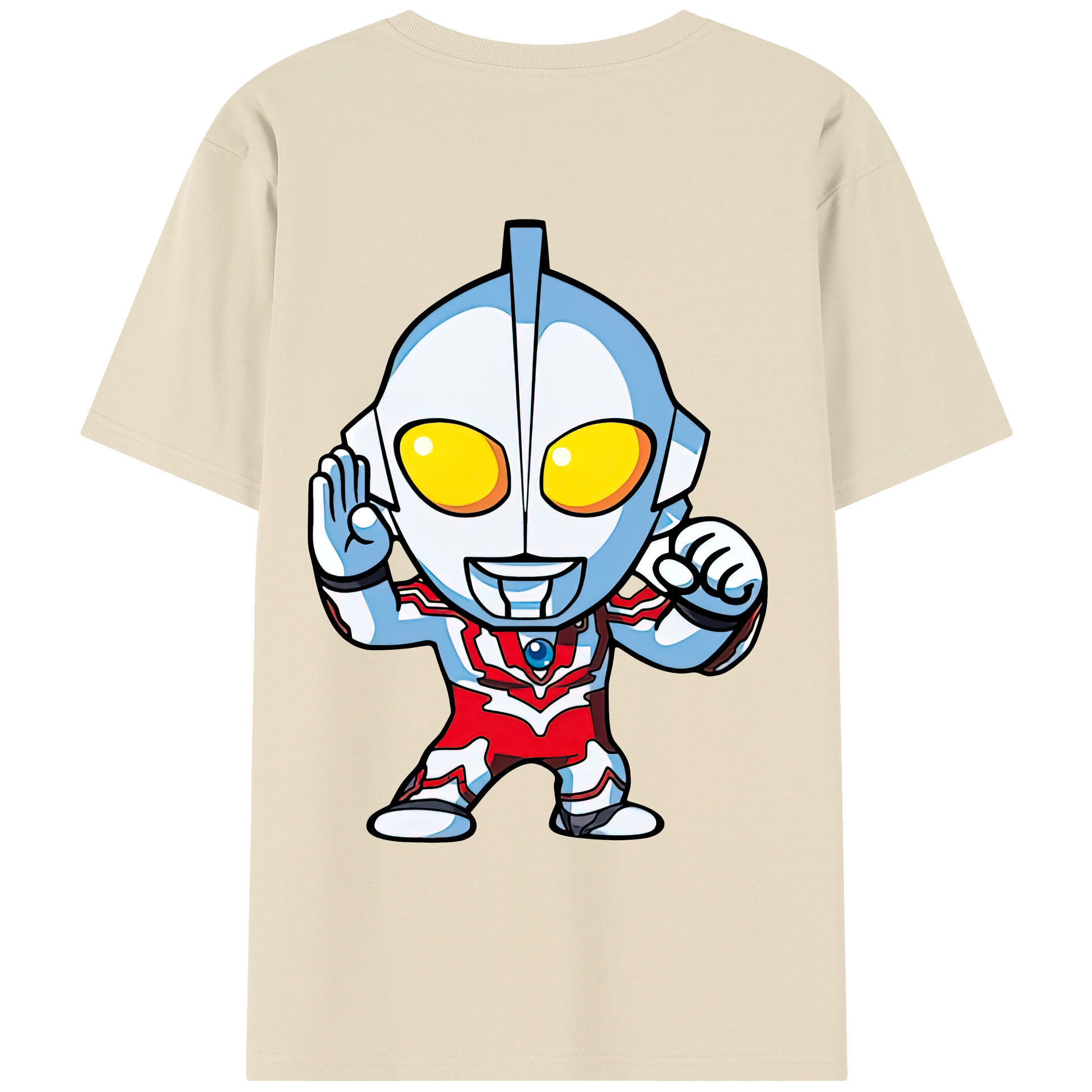 （画像用） ウルトラマン Ultraman 綿100％半袖Tシャツ（背面プリント）