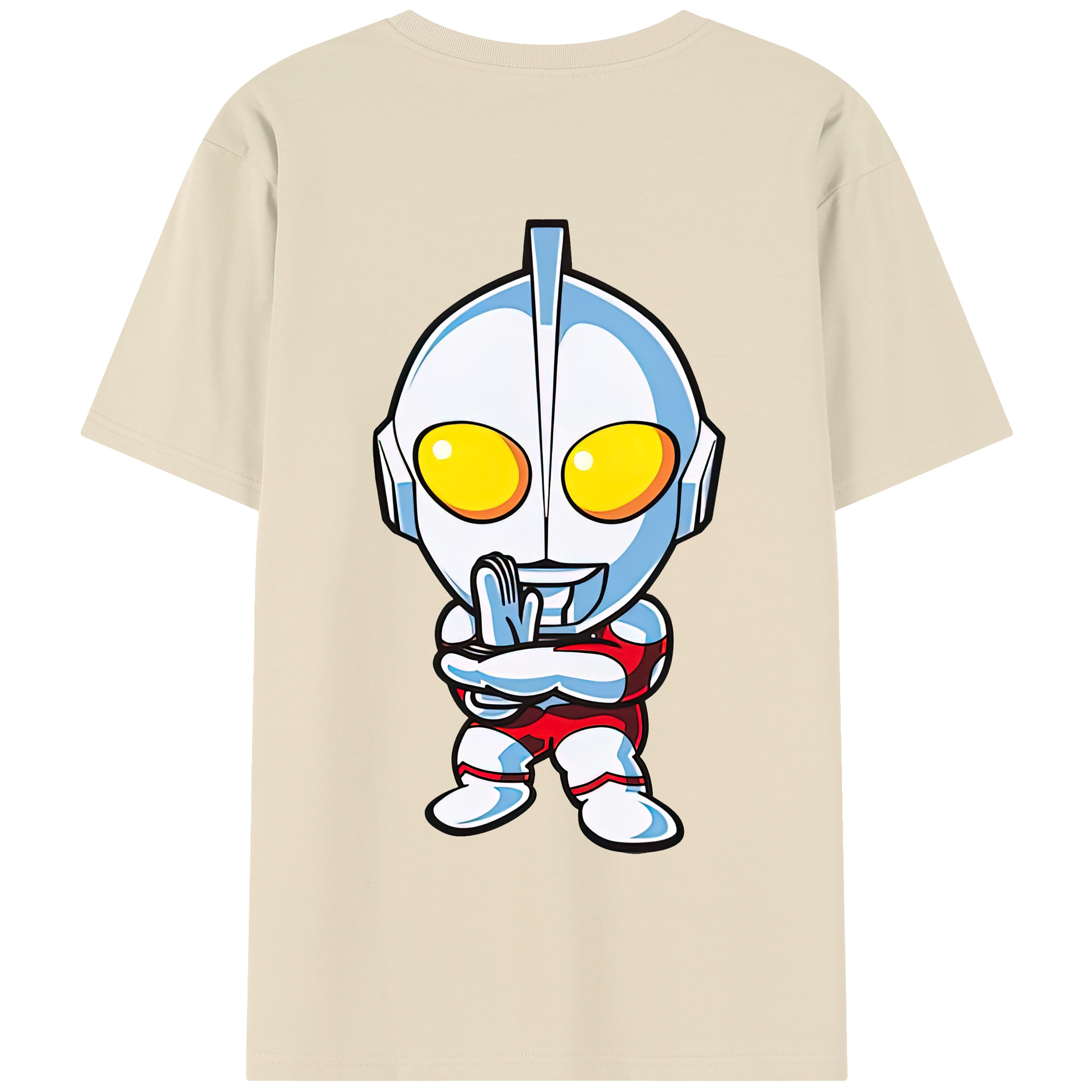 （画像用） ウルトラマン Ultraman 綿100％半袖Tシャツ（背面プリント）