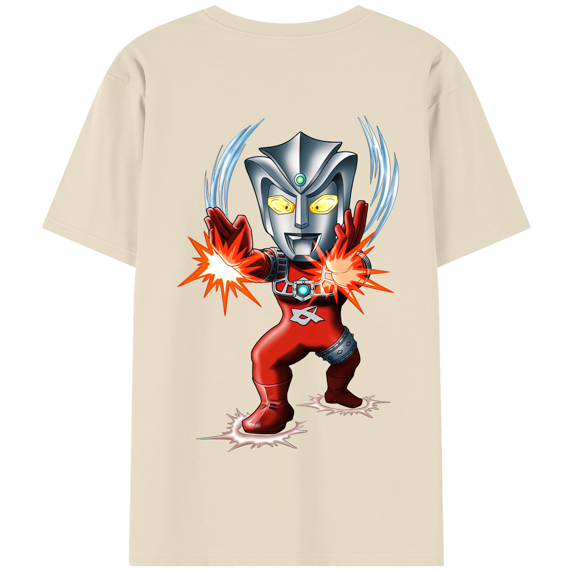 （画像用） ウルトラマン Ultraman 綿100％半袖Tシャツ（背面プリント）