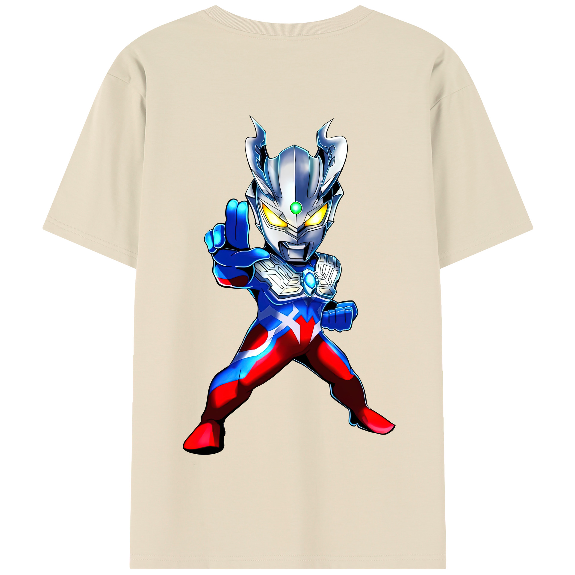 （画像用） ウルトラマン Ultraman 綿100％半袖Tシャツ（背面プリント）