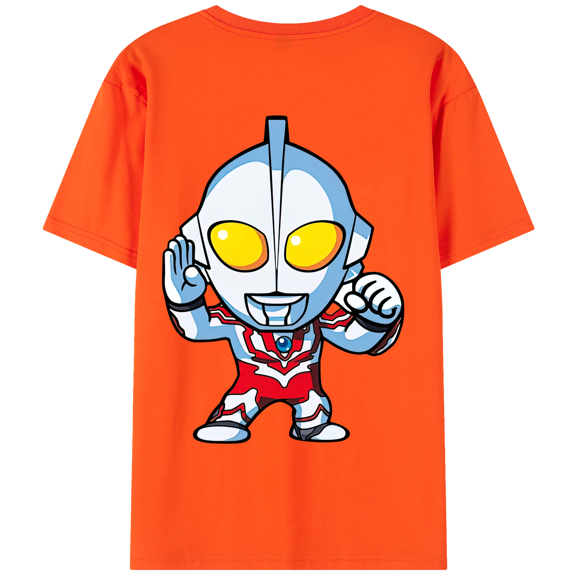 （画像用） ウルトラマン Ultraman 綿100％半袖Tシャツ（背面プリント）