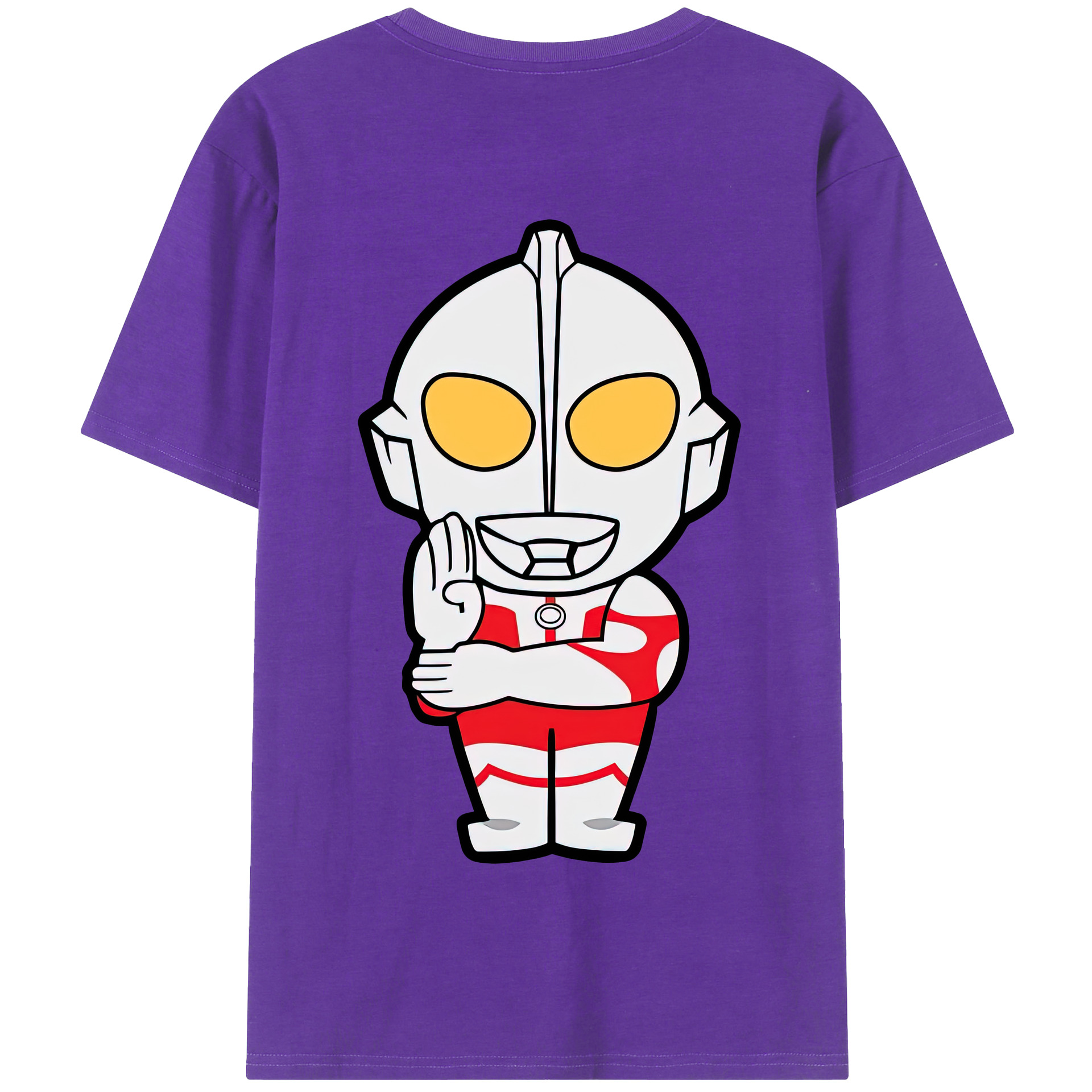（画像用） ウルトラマン Ultraman 綿100％半袖Tシャツ（背面プリント）