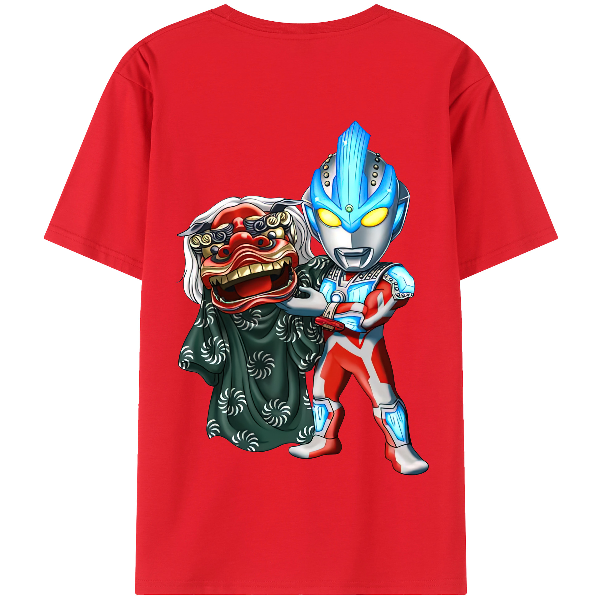 （画像用） ウルトラマン Ultraman 綿100％半袖Tシャツ（背面プリント）