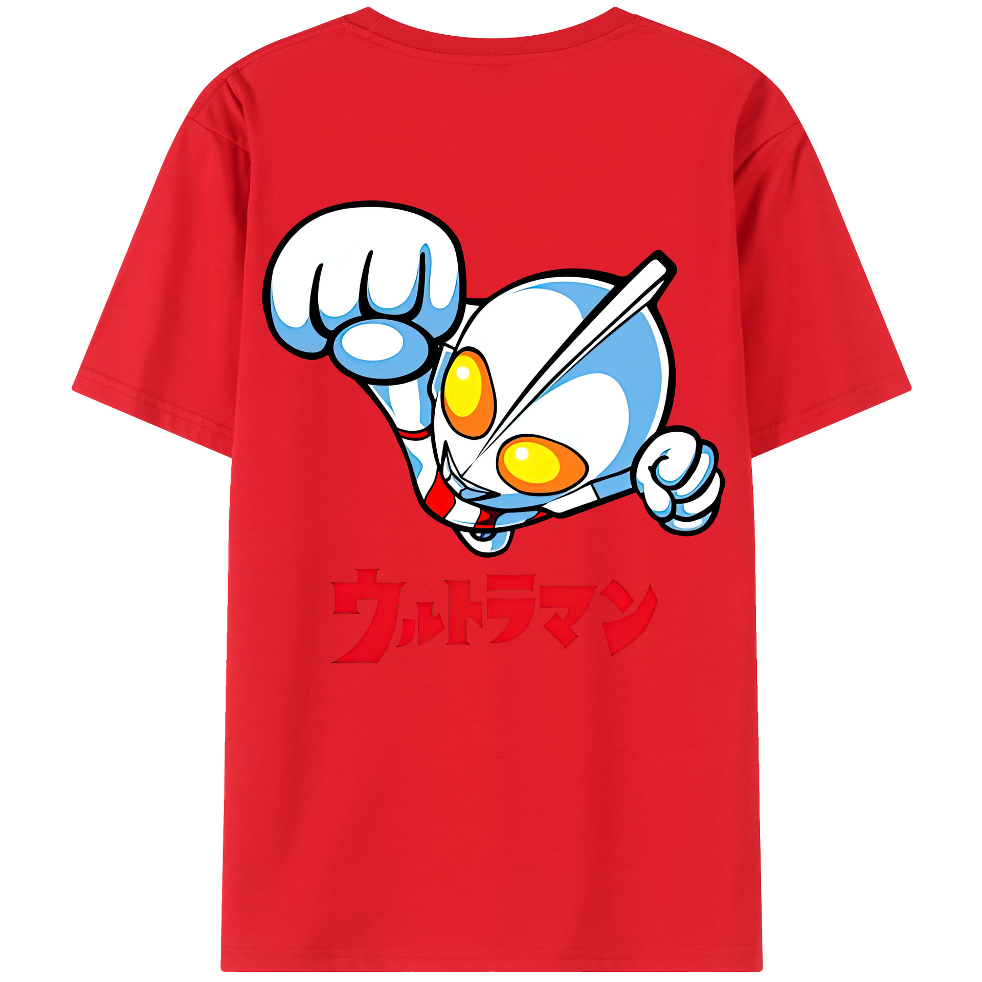 （画像用） ウルトラマン Ultraman 綿100％半袖Tシャツ（背面プリント）
