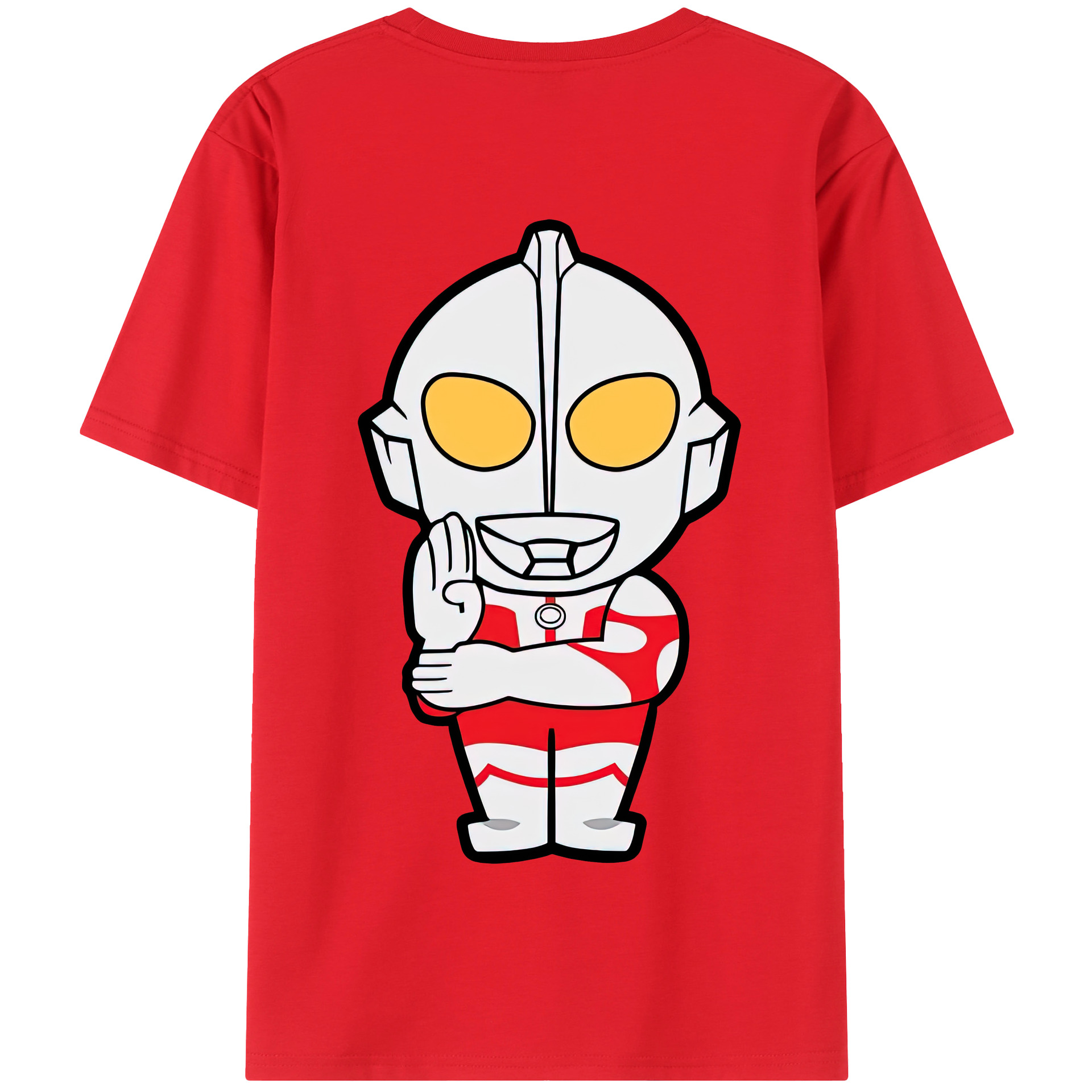 （画像用） ウルトラマン Ultraman 綿100％半袖Tシャツ（背面プリント）