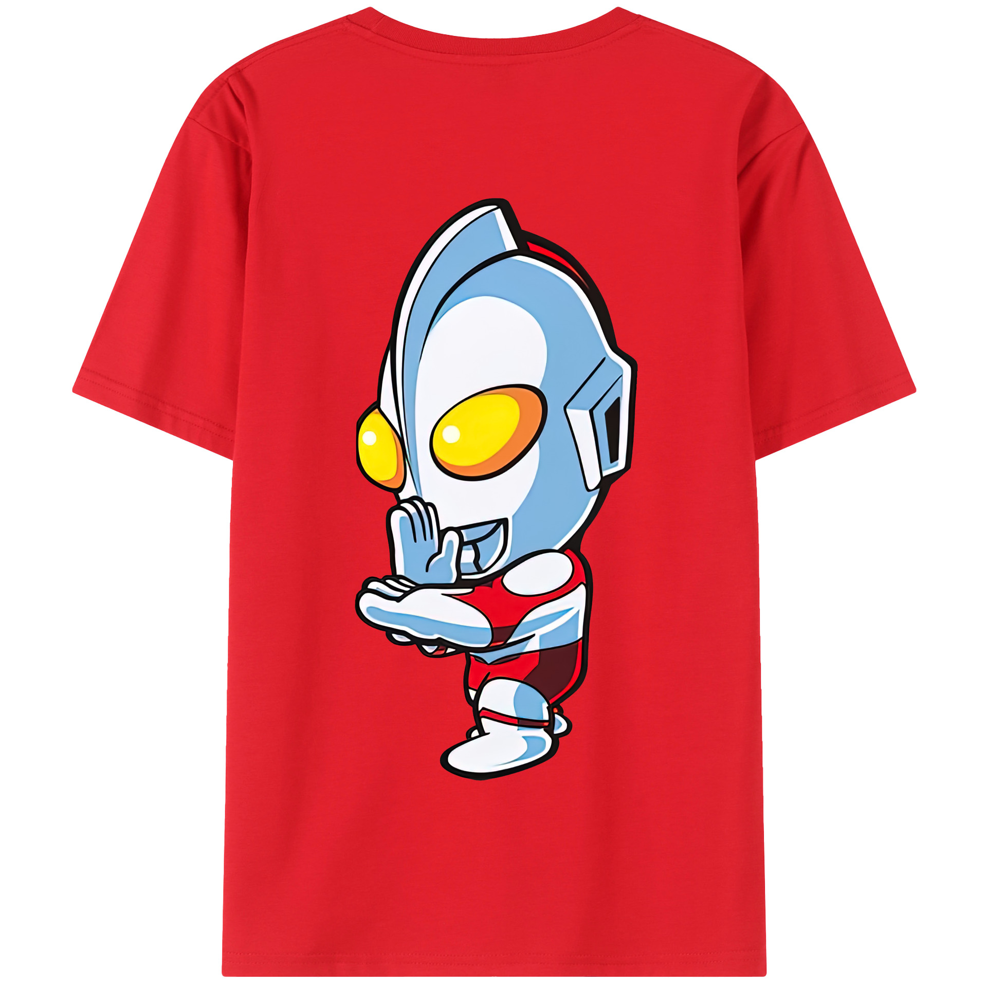 （画像用） ウルトラマン Ultraman 綿100％半袖Tシャツ（背面プリント）