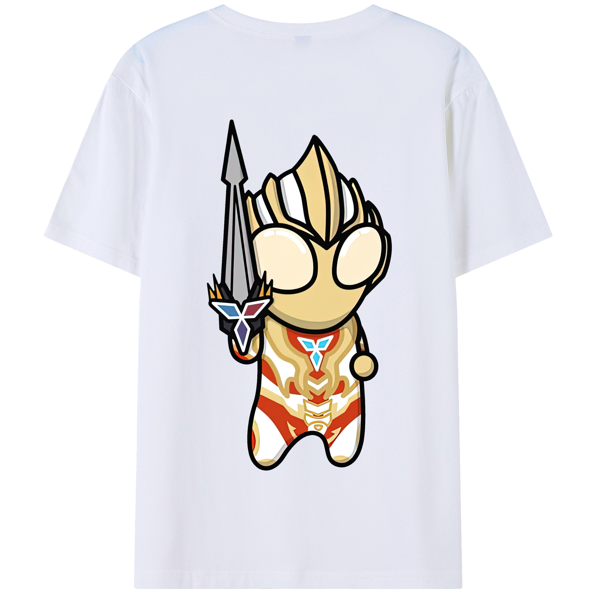 （画像用） ウルトラマン Ultraman 綿100％半袖Tシャツ（背面プリント）