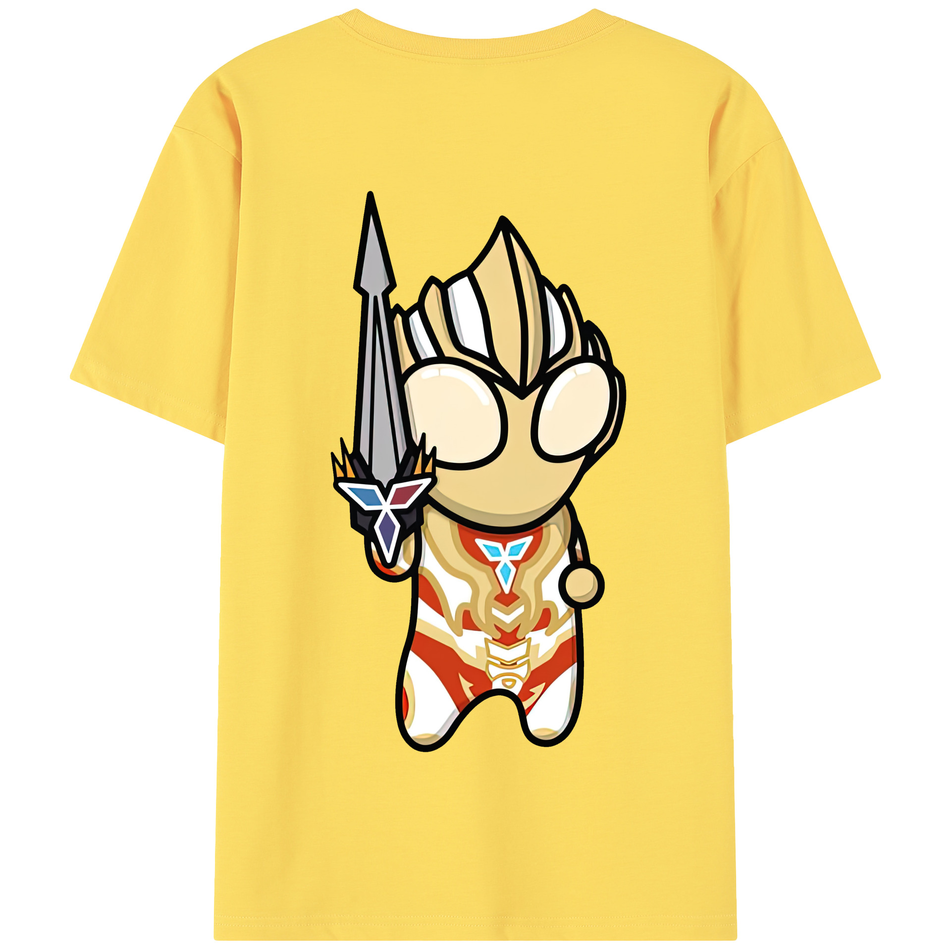 （画像用） ウルトラマン Ultraman 綿100％半袖Tシャツ（背面プリント）