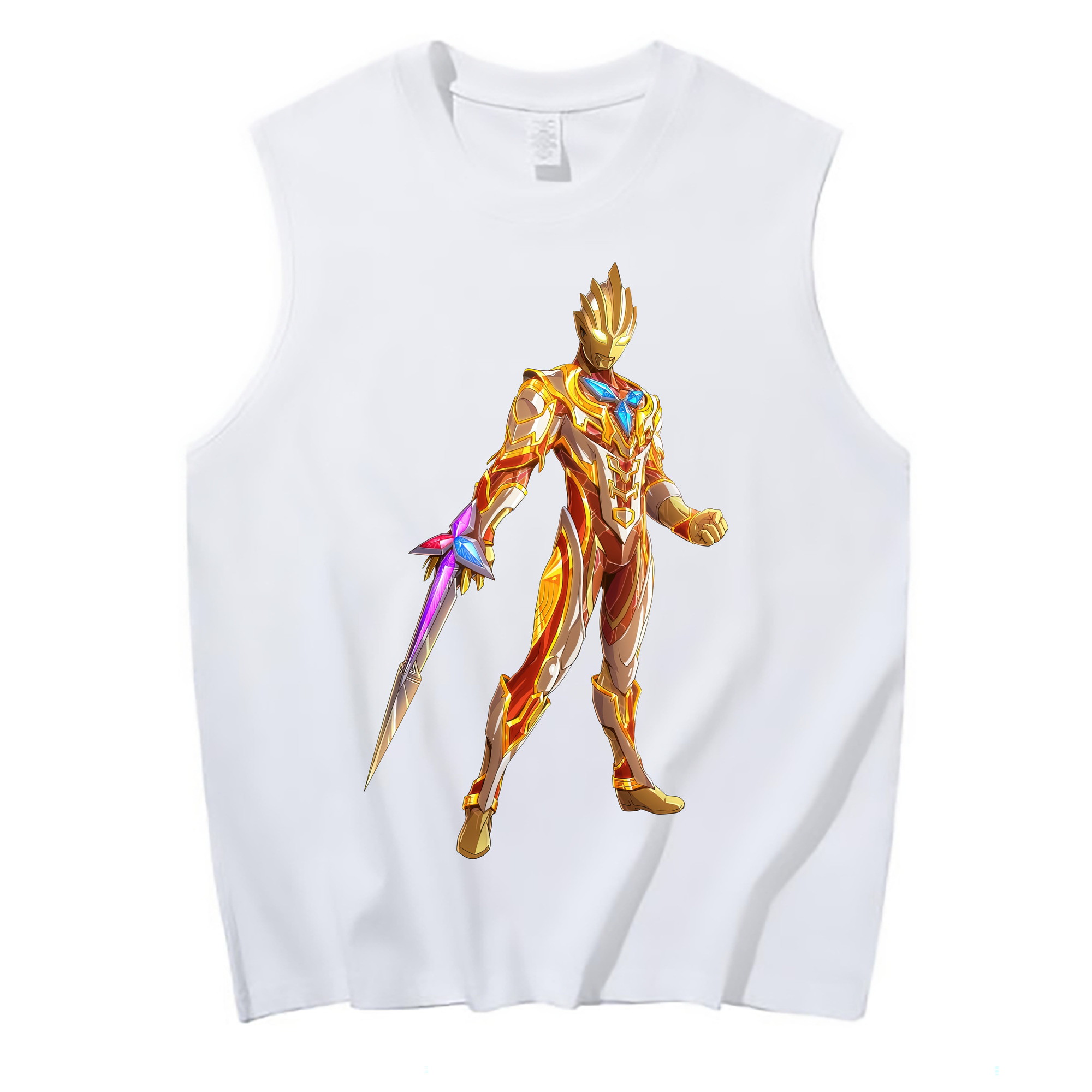 （画像用） ウルトラマン Ultraman コットン100％タンクトップ（フロントプリント）