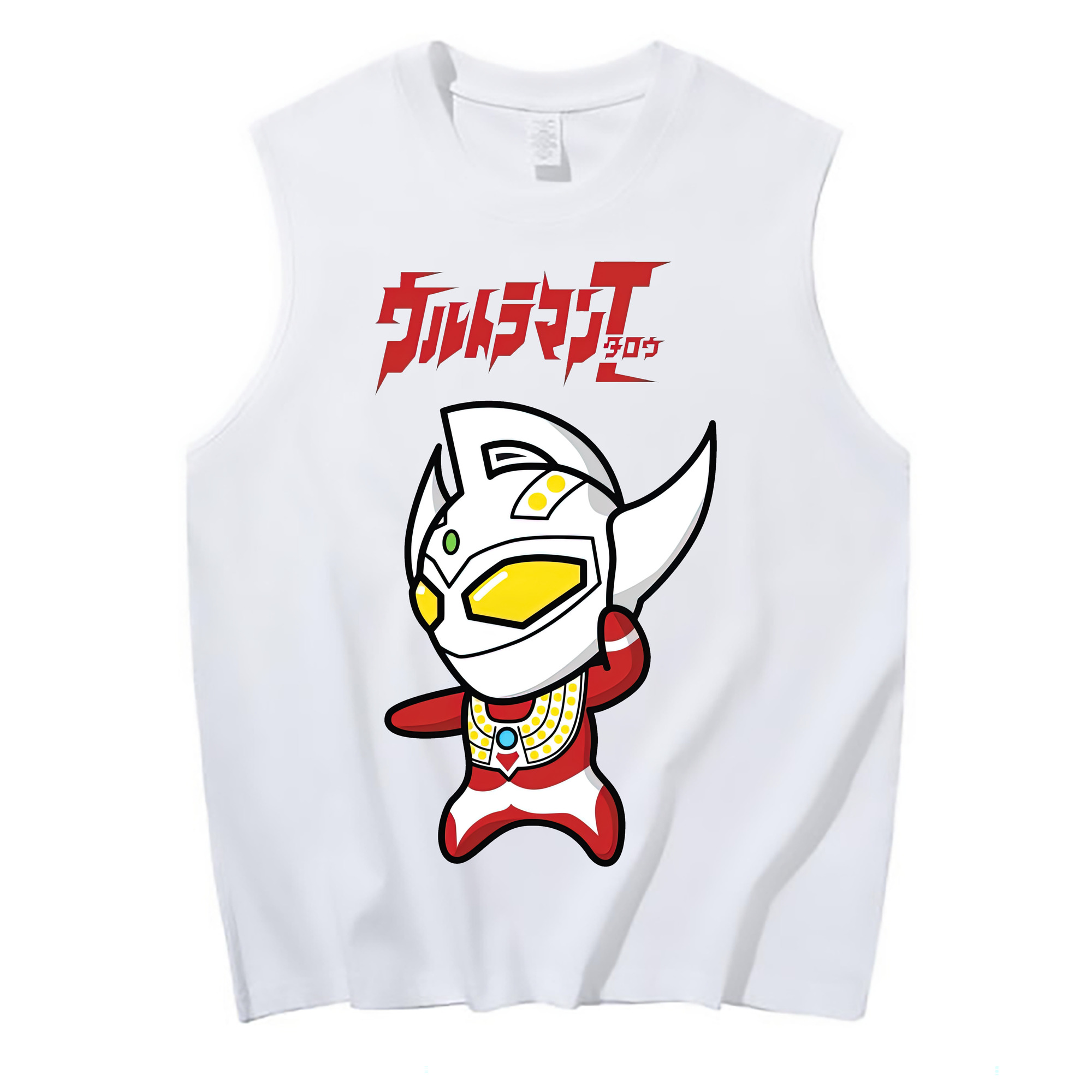 （画像用） ウルトラマン Ultraman コットン100％タンクトップ（フロントプリント）