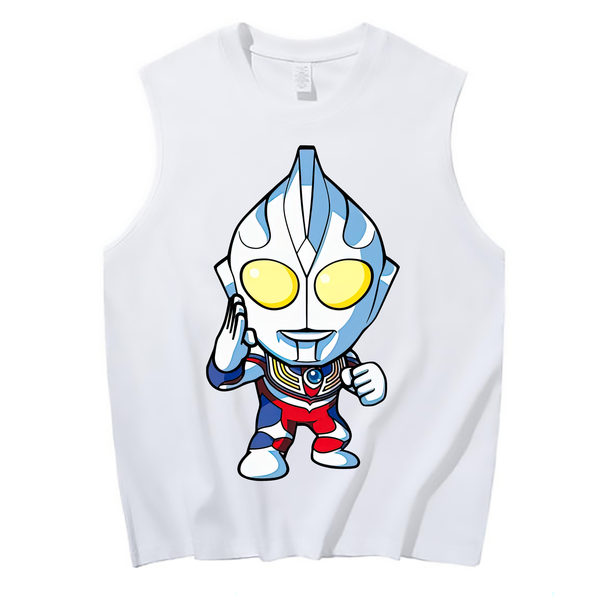 （画像用） ウルトラマン Ultraman コットン100％タンクトップ（フロントプリント）