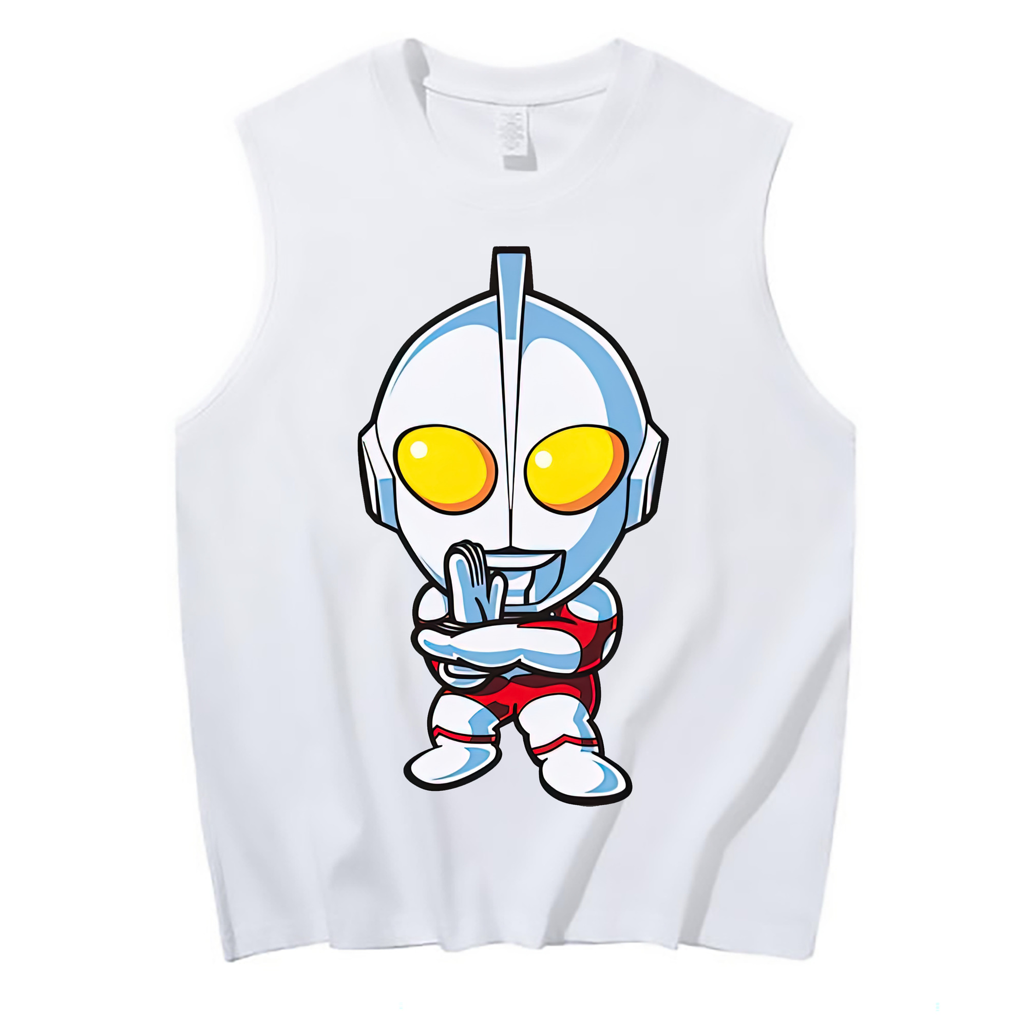（画像用） ウルトラマン Ultraman コットン100％タンクトップ（フロントプリント）