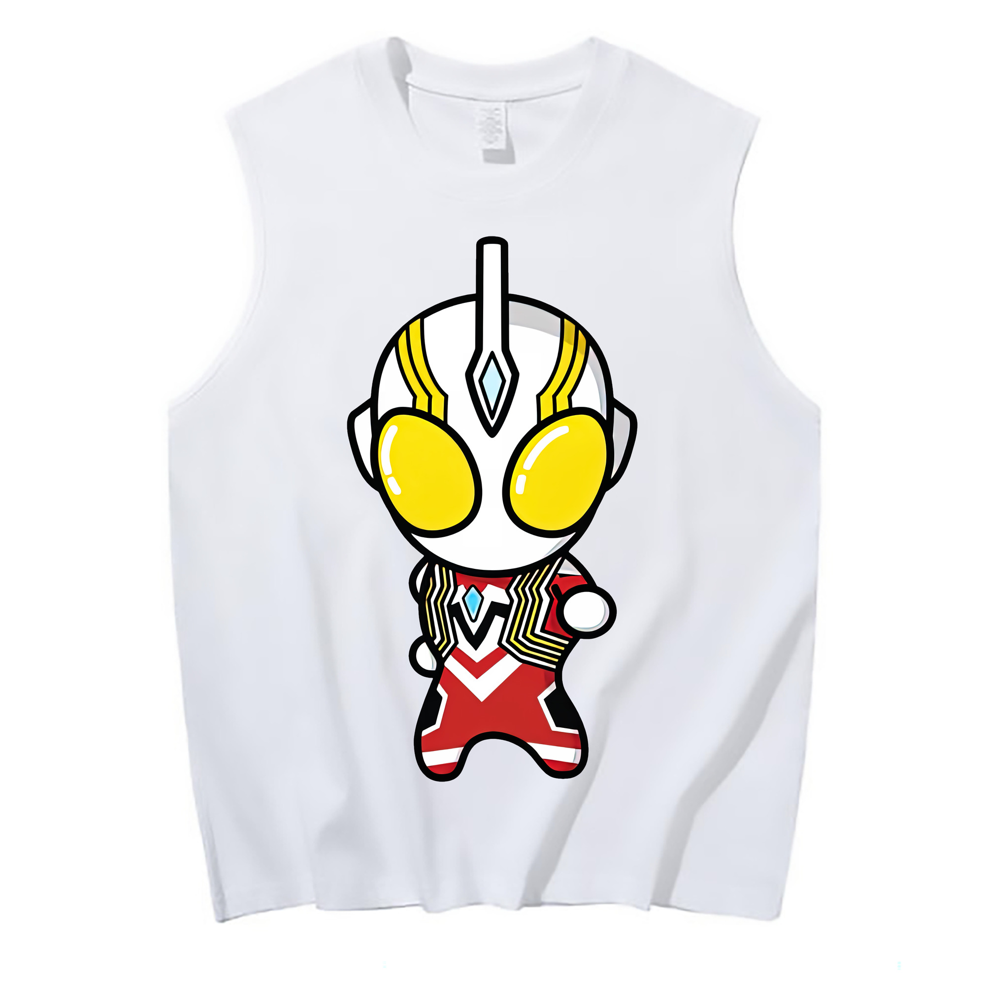 （画像用） ウルトラマン Ultraman コットン100％タンクトップ（フロントプリント）