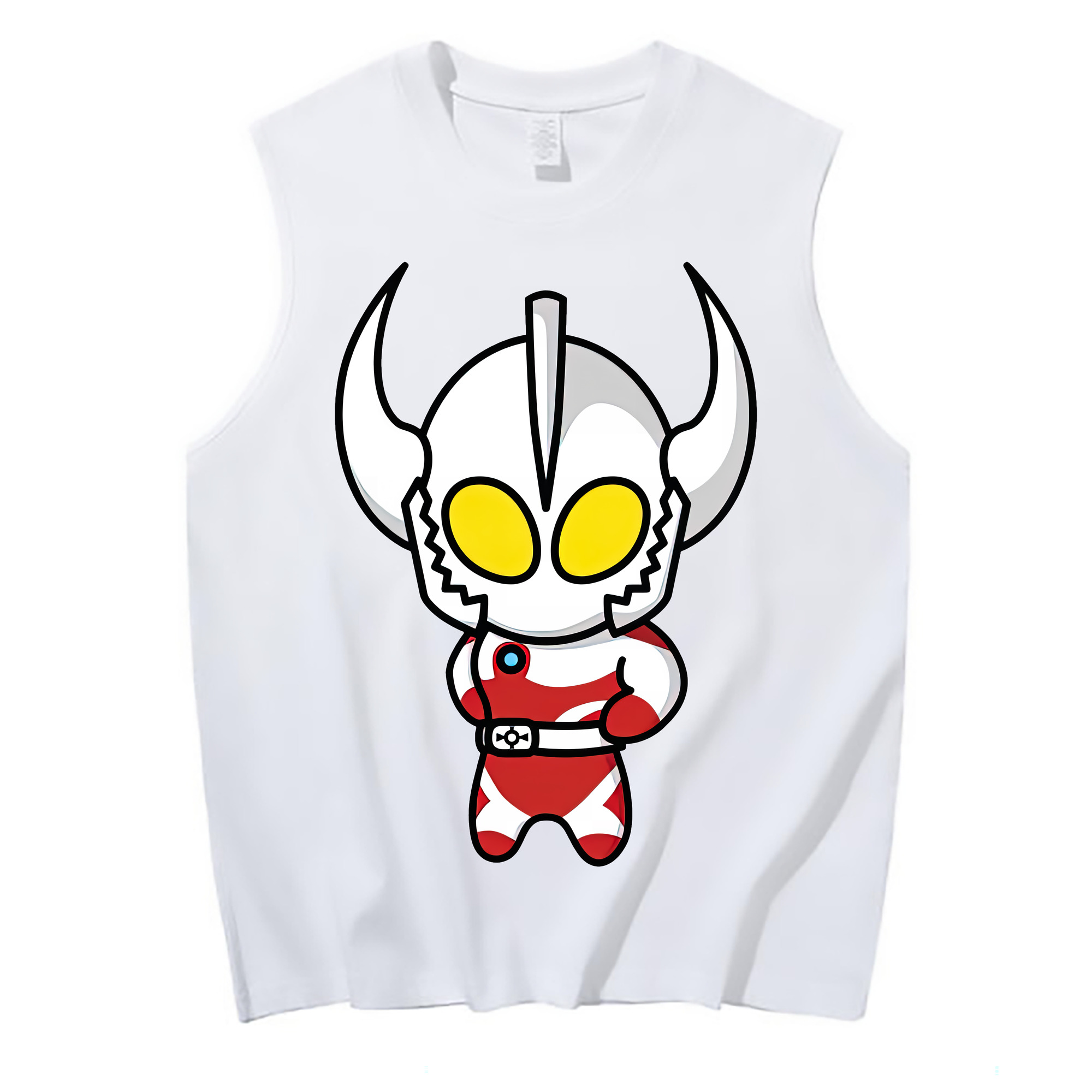 （画像用） ウルトラマン Ultraman コットン100％タンクトップ（フロントプリント）