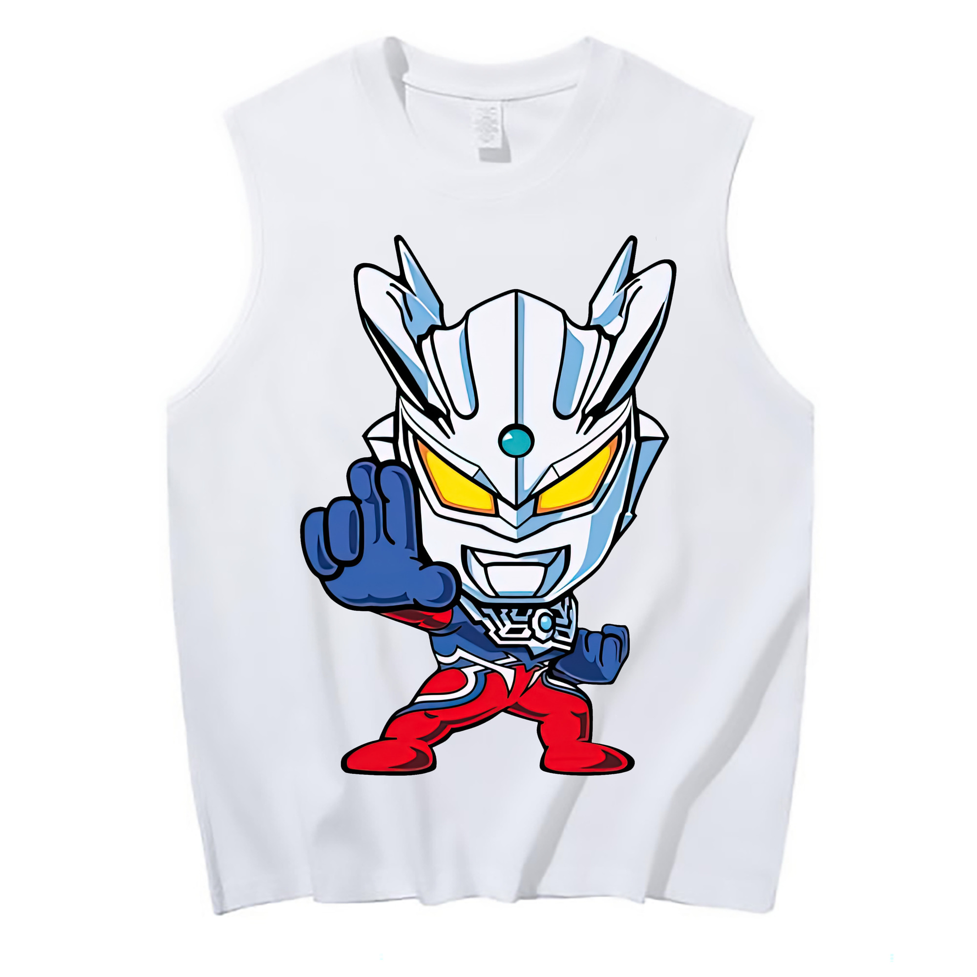（画像用） ウルトラマン Ultraman コットン100％タンクトップ（フロントプリント）