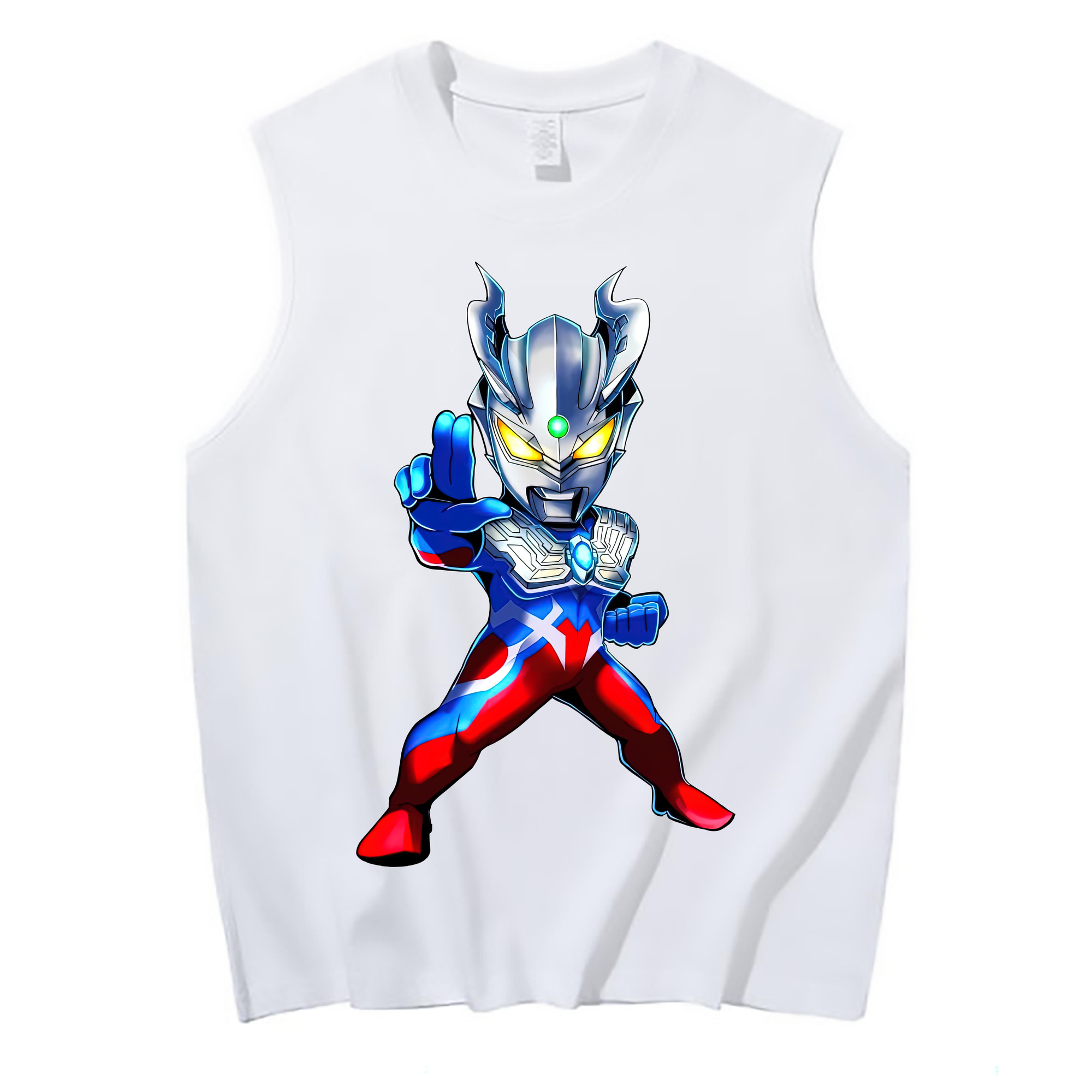 （画像用） ウルトラマン Ultraman コットン100％タンクトップ（フロントプリント）