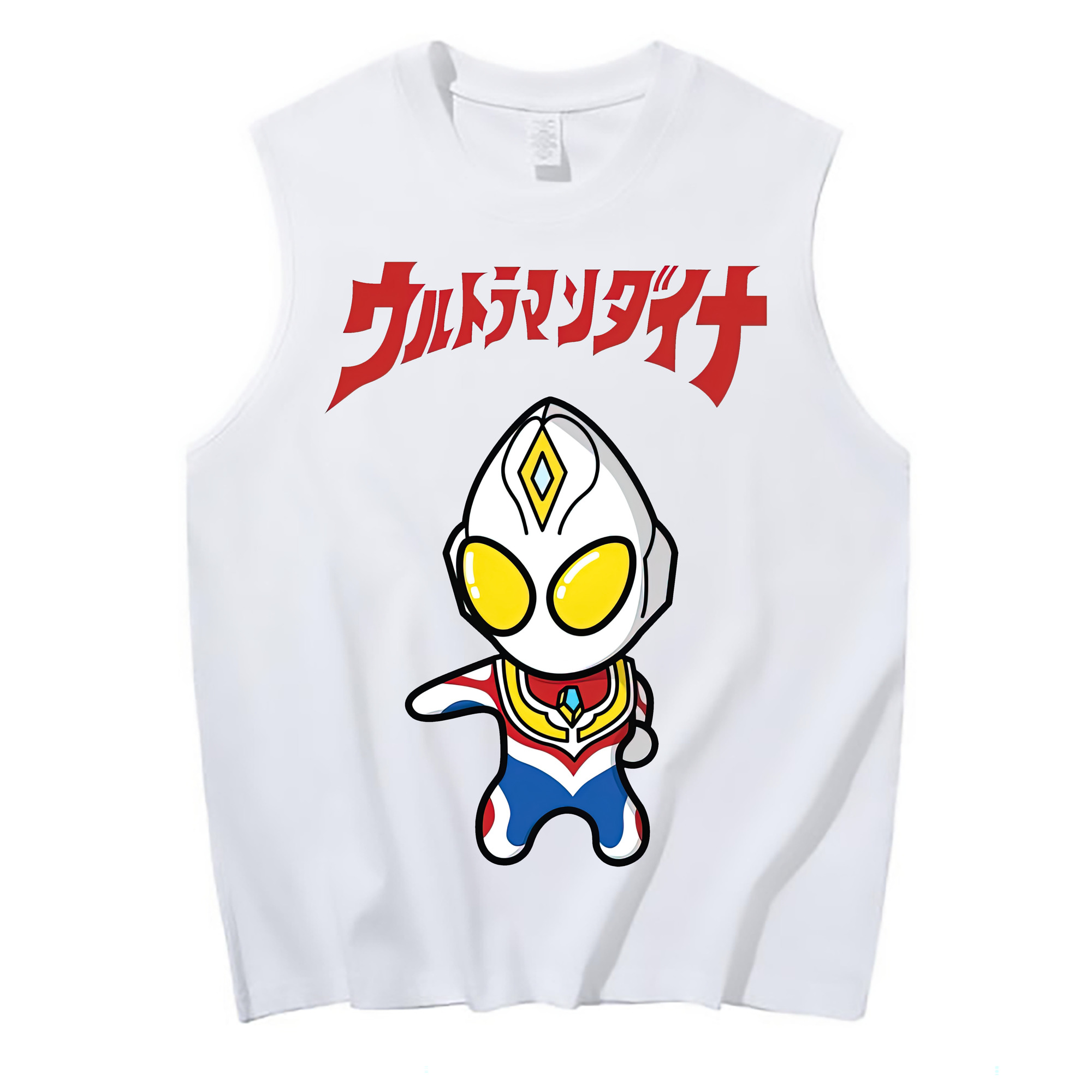 （画像用） ウルトラマン Ultraman コットン100％タンクトップ（フロントプリント）