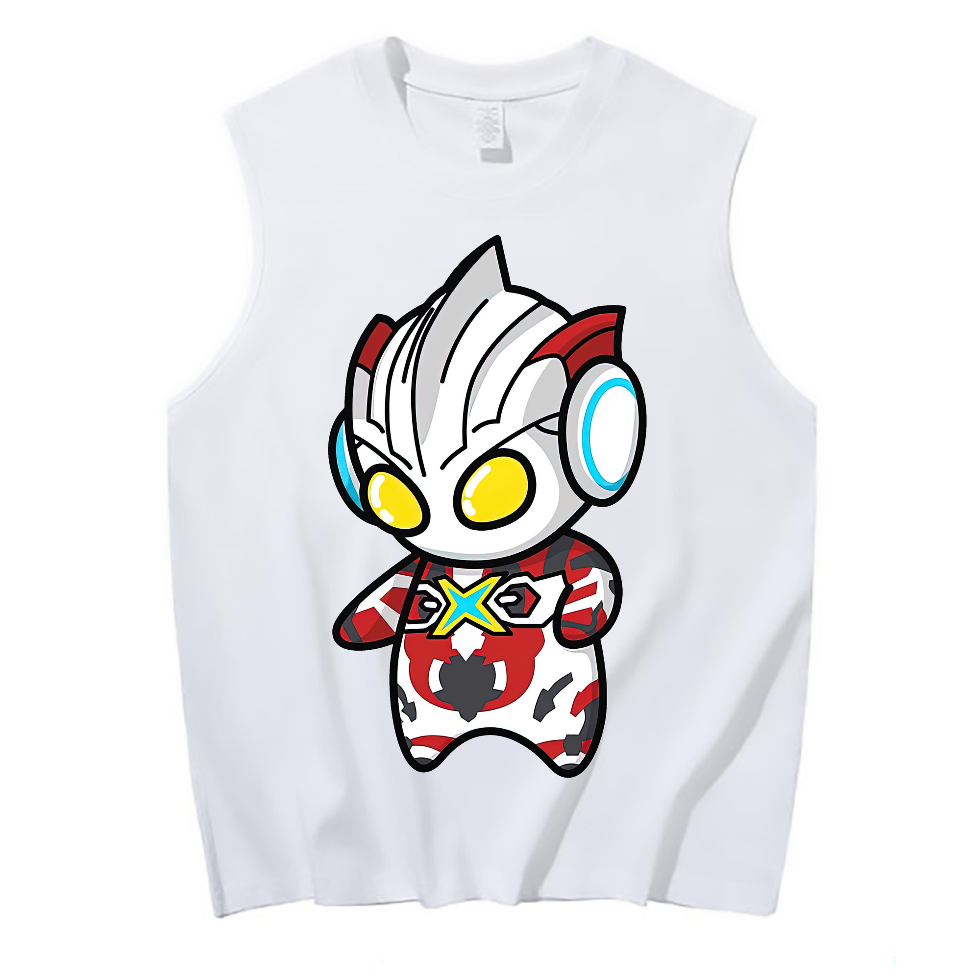 （画像用） ウルトラマン Ultraman コットン100％タンクトップ（フロントプリント）