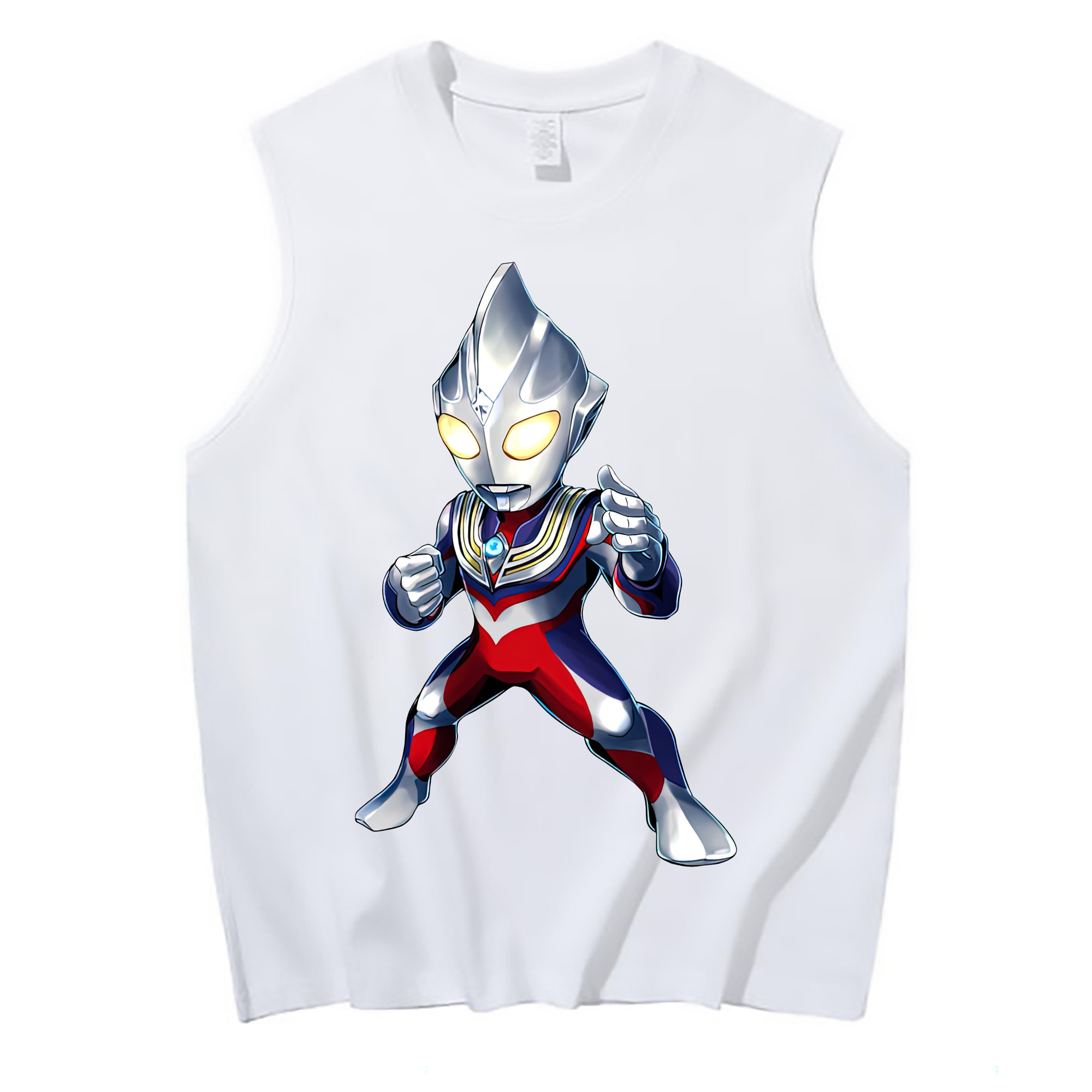 （画像用） ウルトラマン Ultraman コットン100％タンクトップ（フロントプリント）