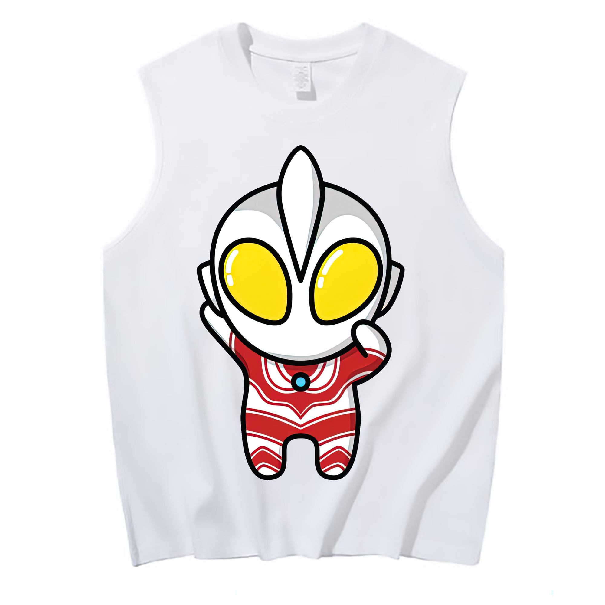 （画像用） ウルトラマン Ultraman コットン100％タンクトップ（フロントプリント）