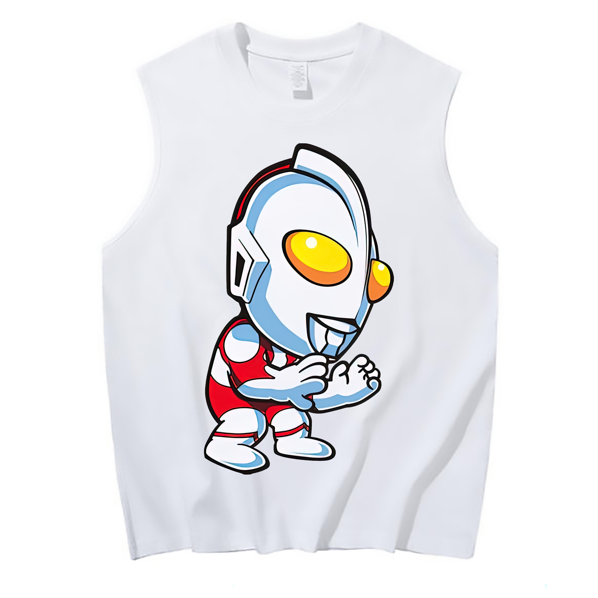（画像用） ウルトラマン Ultraman コットン100％タンクトップ（フロントプリント）
