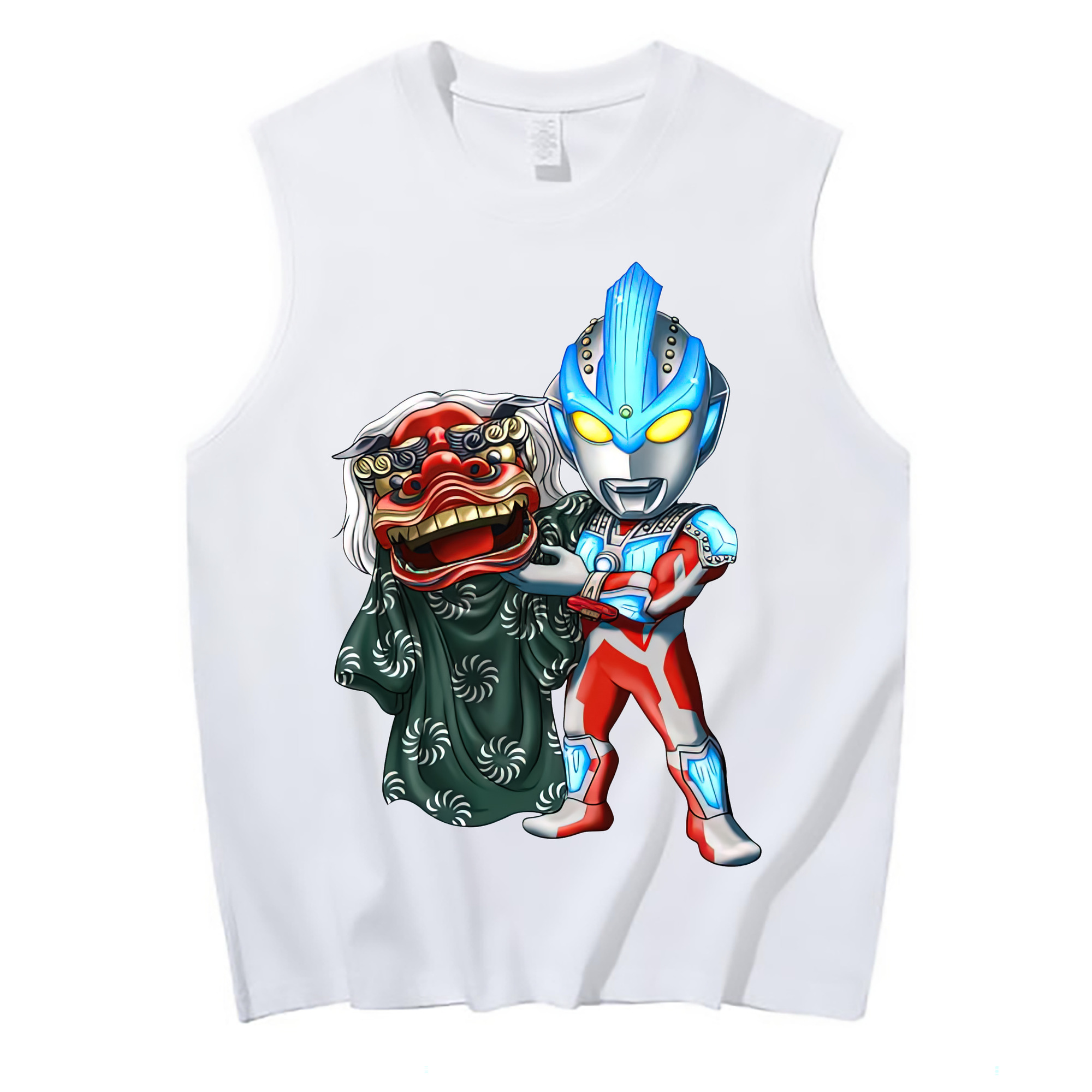 （画像用） ウルトラマン Ultraman コットン100％タンクトップ（フロントプリント）