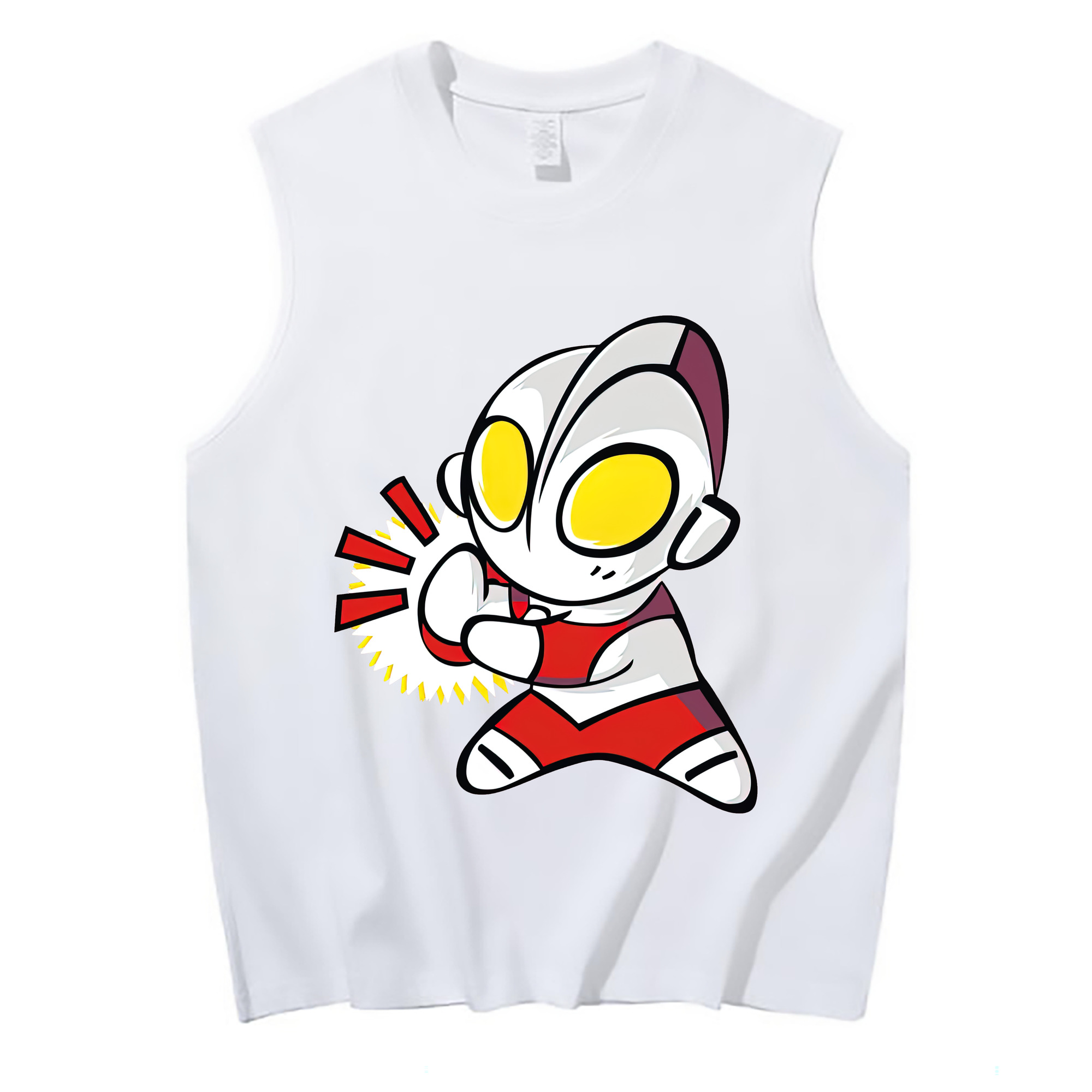 （画像用） ウルトラマン Ultraman コットン100％タンクトップ（フロントプリント）