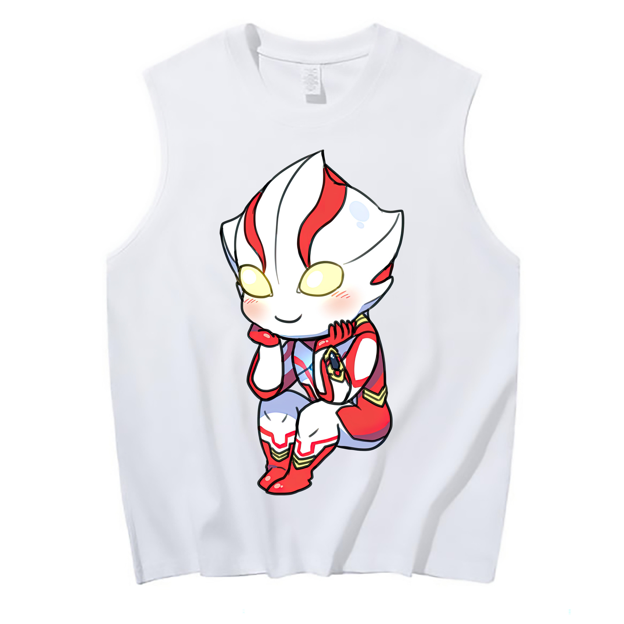 （画像用） ウルトラマン Ultraman コットン100％タンクトップ（フロントプリント）