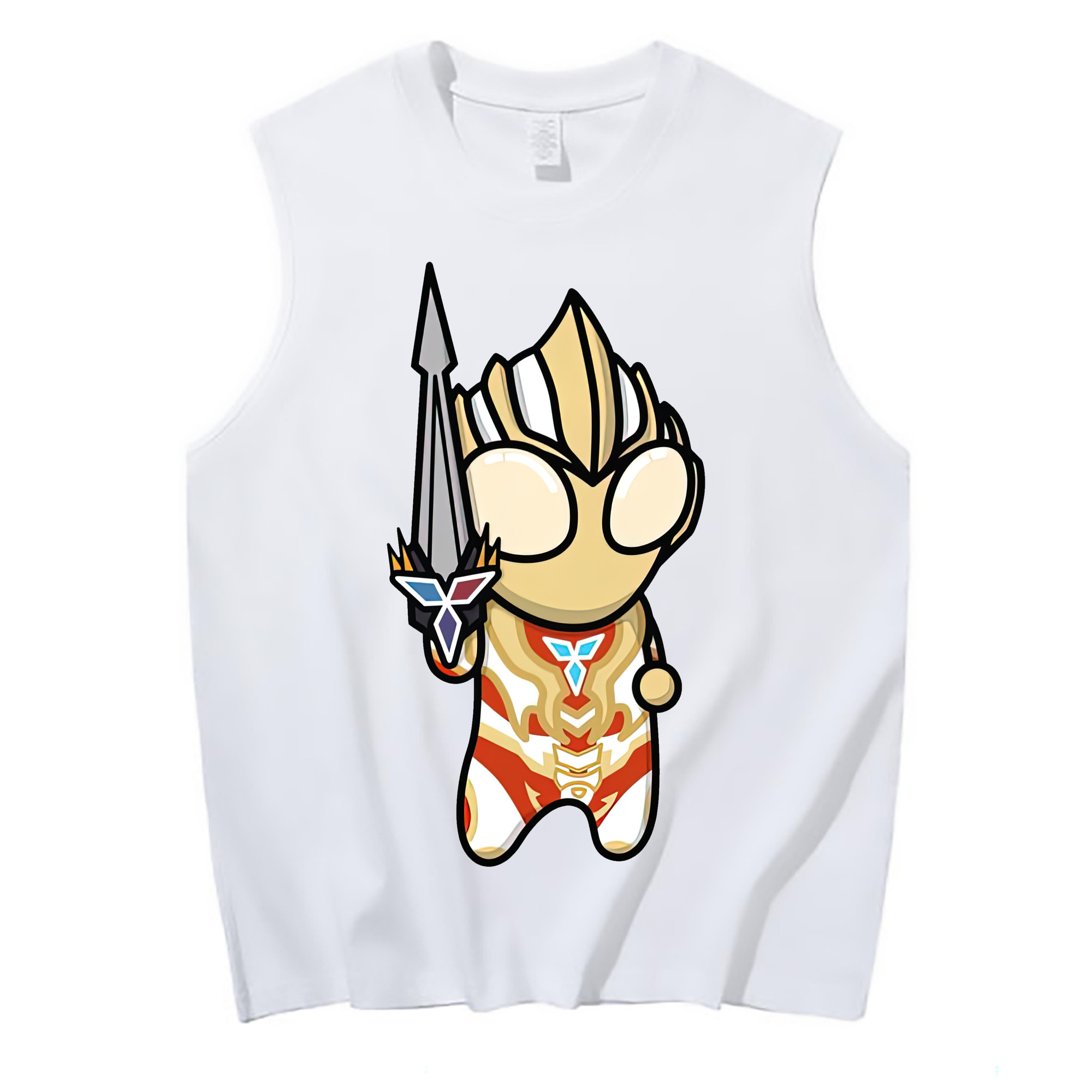 （画像用） ウルトラマン Ultraman コットン100％タンクトップ（フロントプリント）