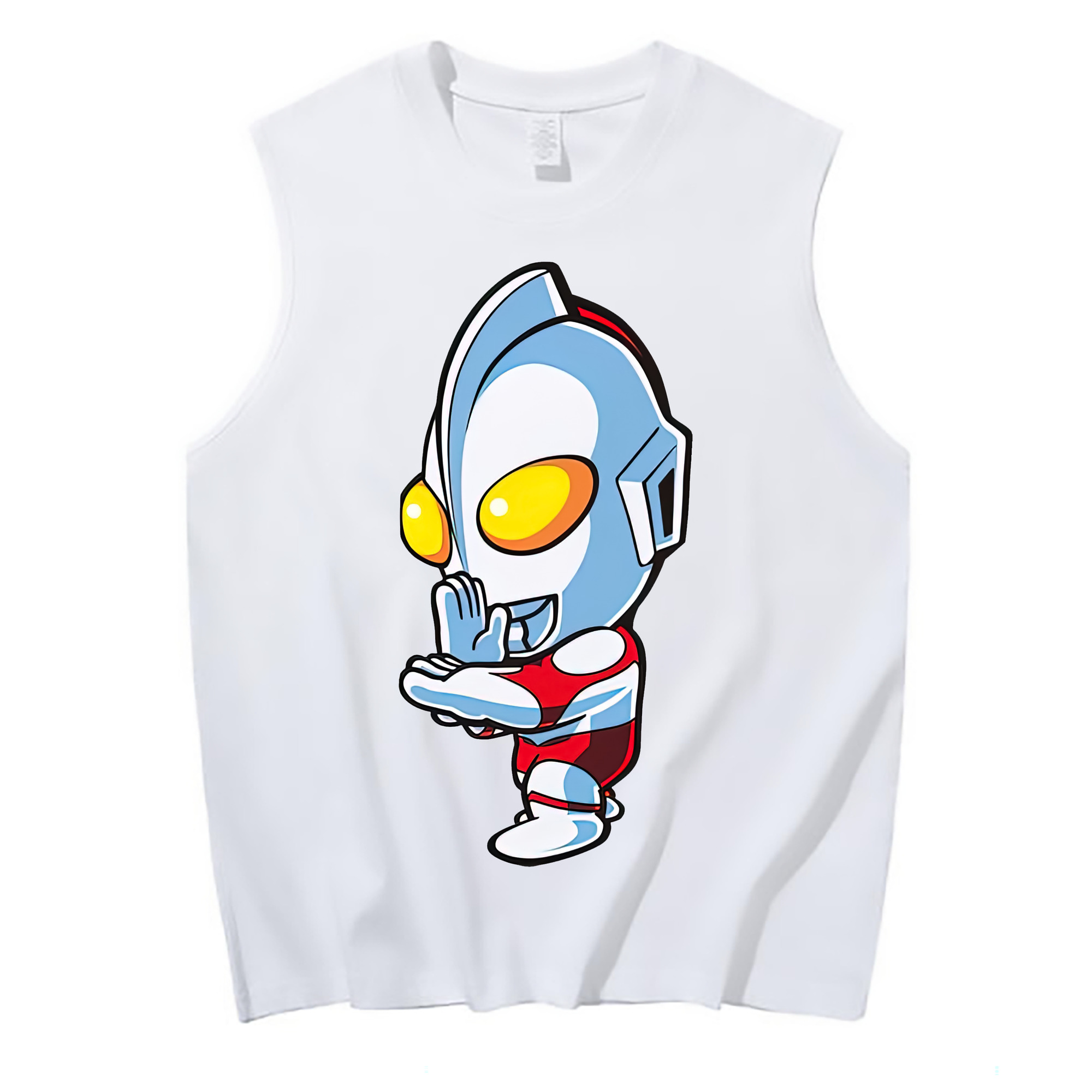 （画像用） ウルトラマン Ultraman コットン100％タンクトップ（フロントプリント）