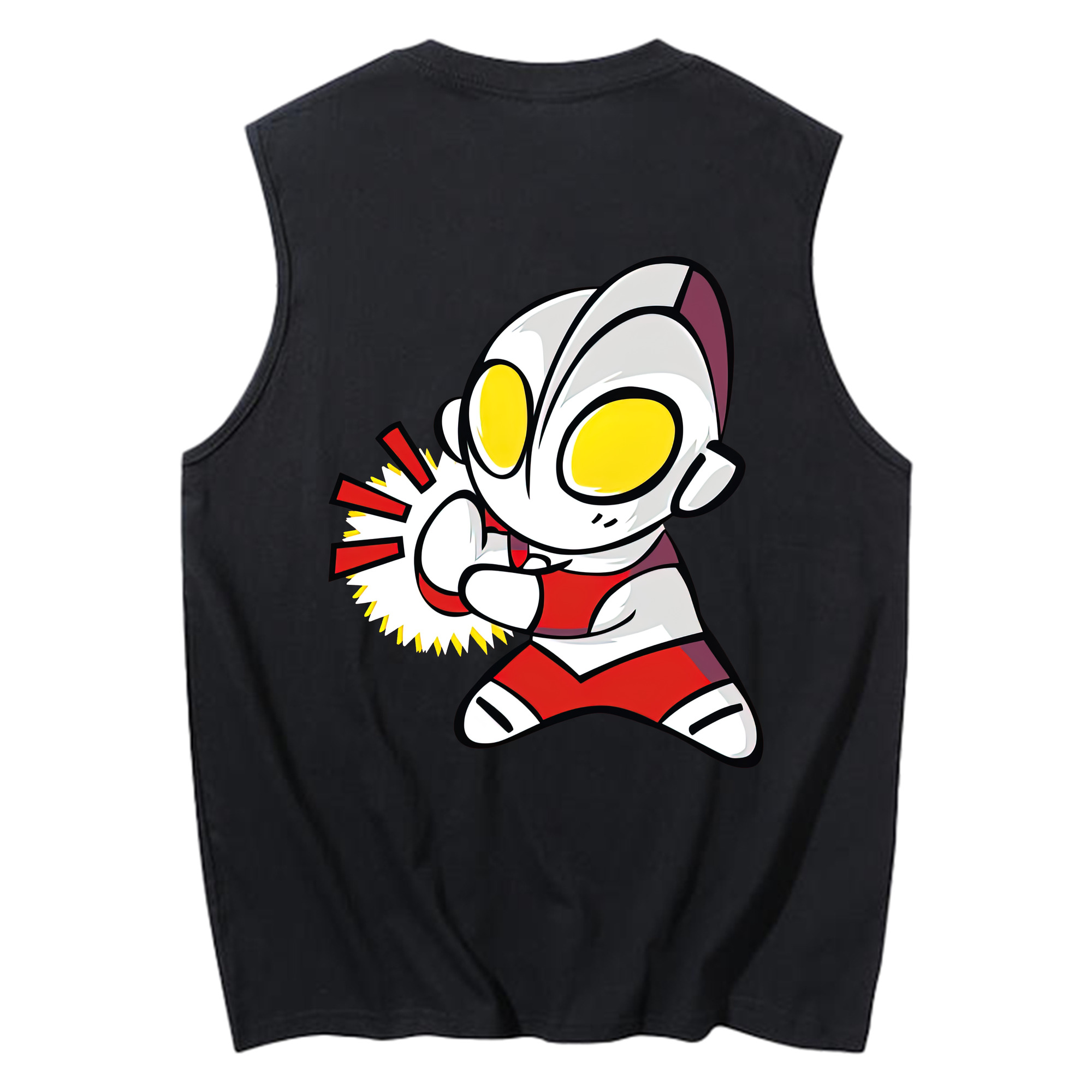 （画像用） ウルトラマン Ultraman コットン100％タンクトップ（背面プリント）