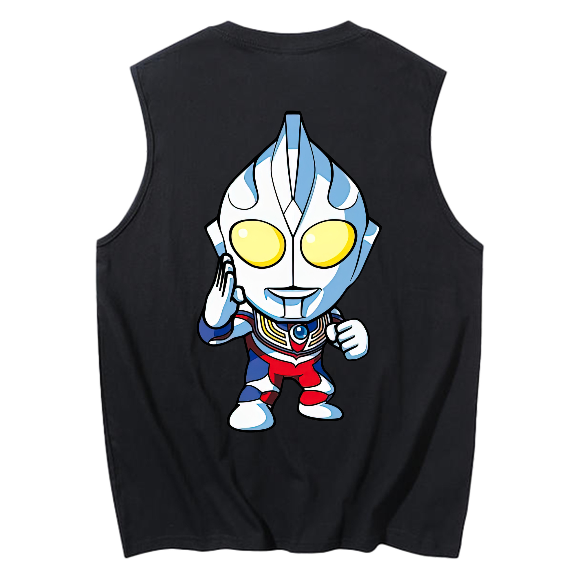 （画像用） ウルトラマン Ultraman コットン100％タンクトップ（背面プリント）