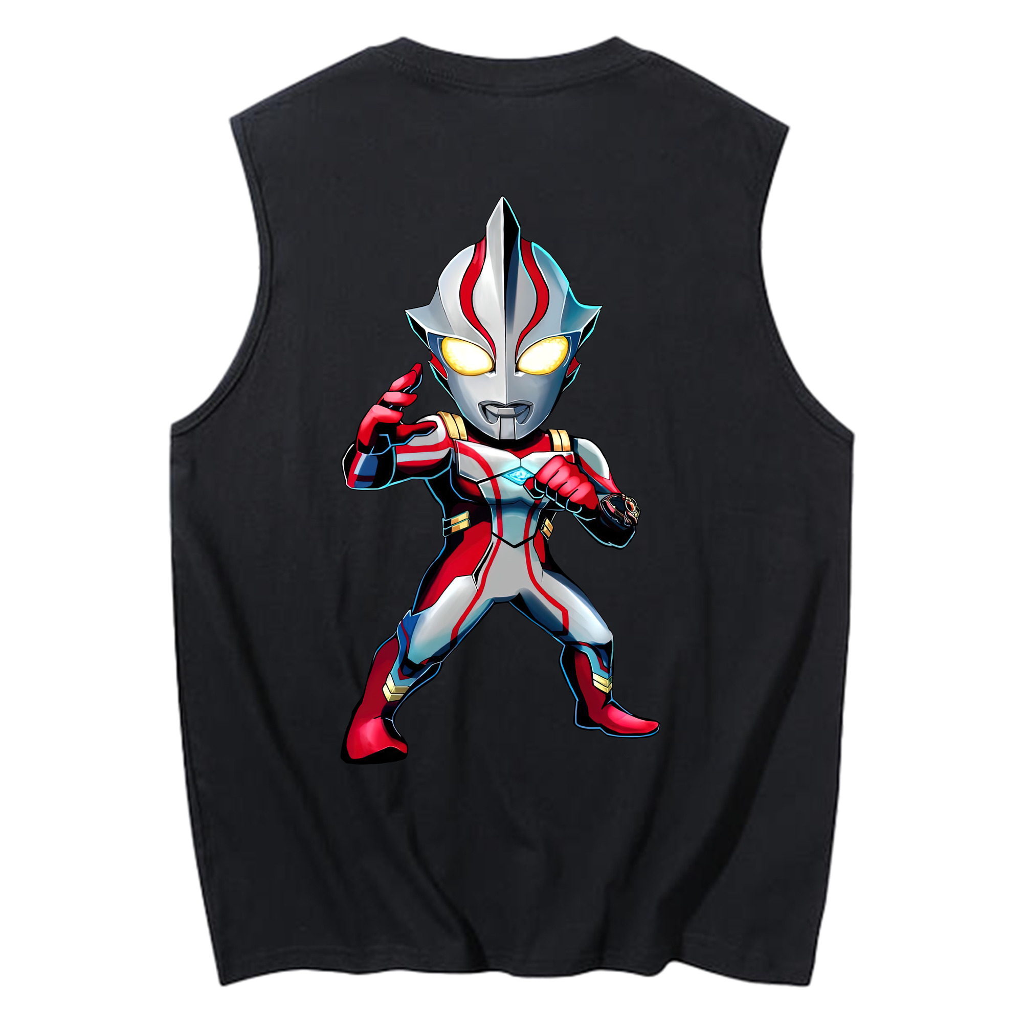 （画像用） ウルトラマン Ultraman コットン100％タンクトップ（背面プリント）