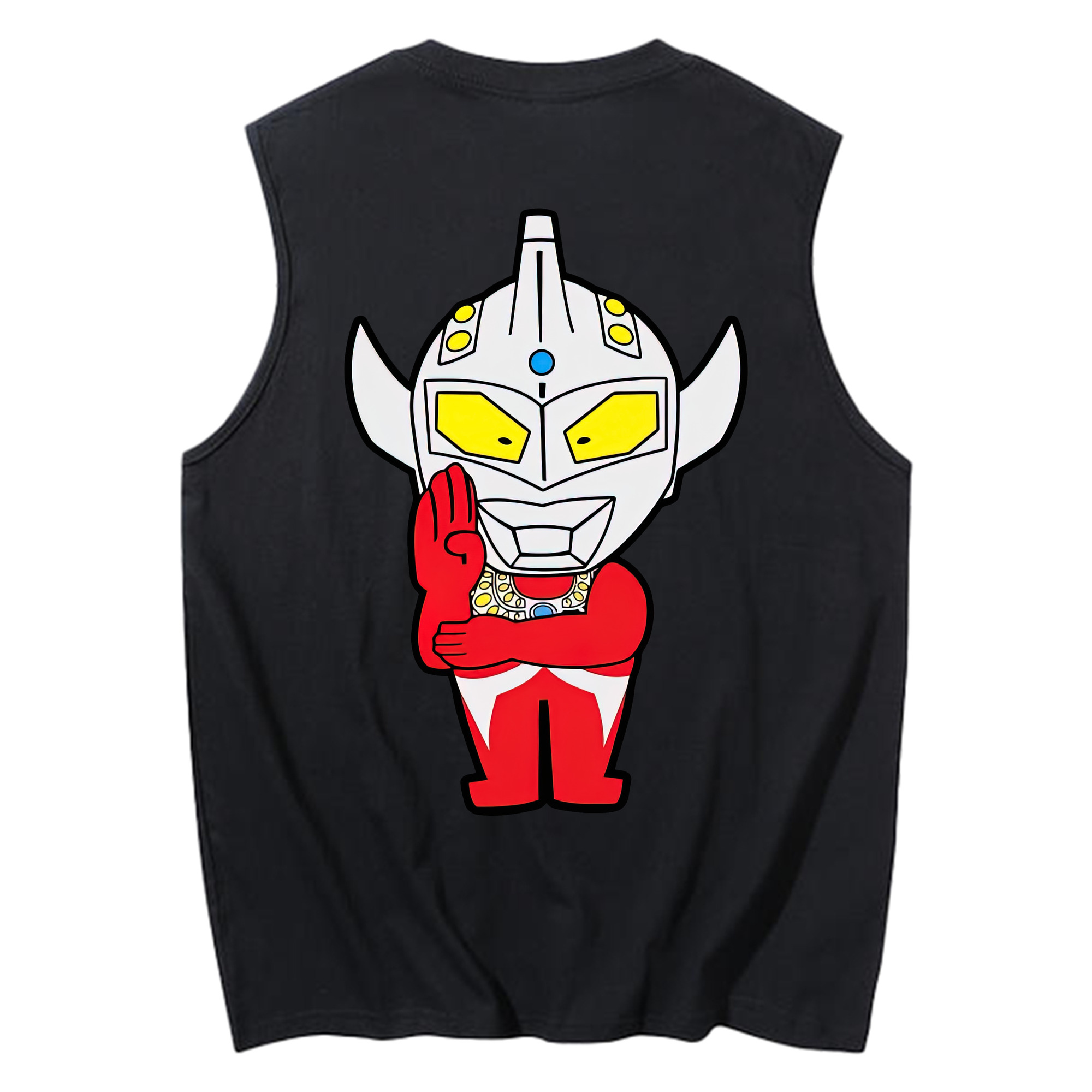 （画像用） ウルトラマン Ultraman コットン100％タンクトップ（背面プリント）