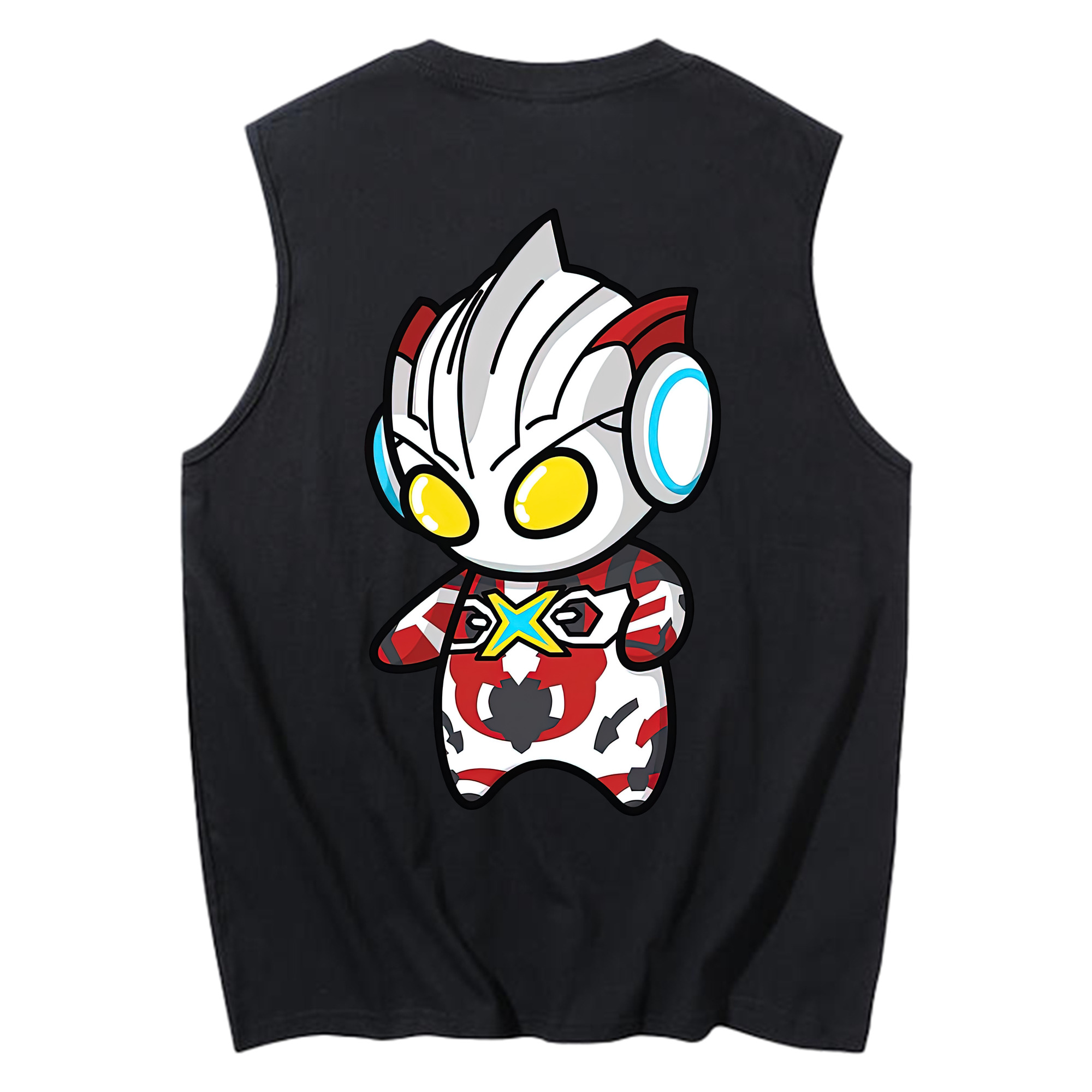 （画像用） ウルトラマン Ultraman コットン100％タンクトップ（背面プリント）