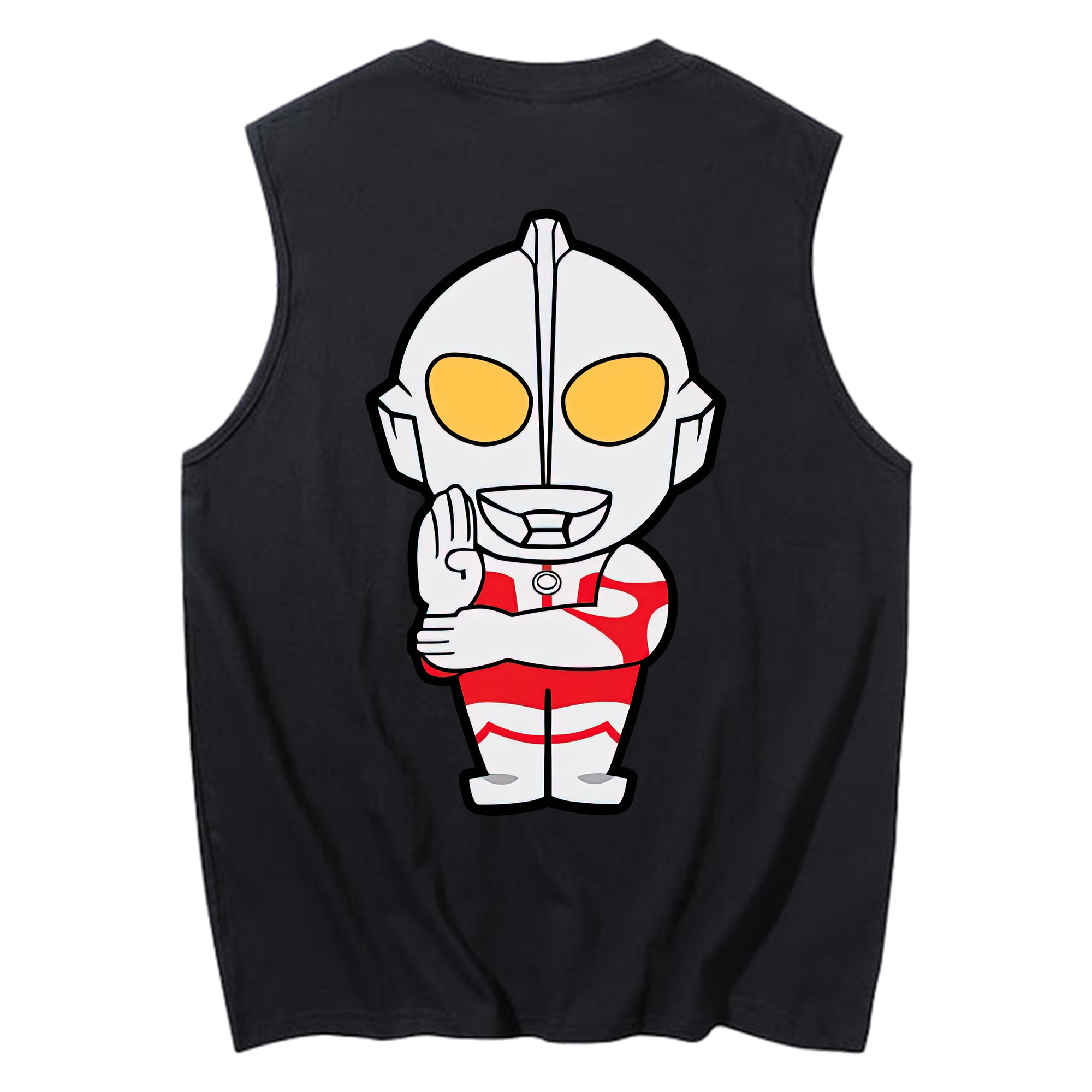 （画像用） ウルトラマン Ultraman コットン100％タンクトップ（背面プリント）