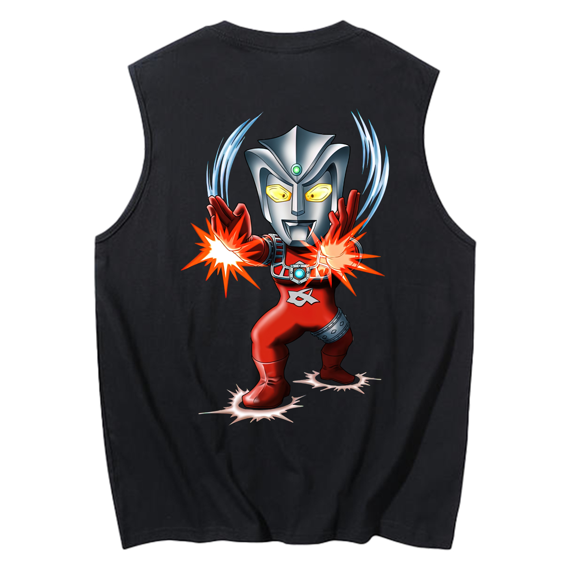 （画像用） ウルトラマン Ultraman コットン100％タンクトップ（背面プリント）