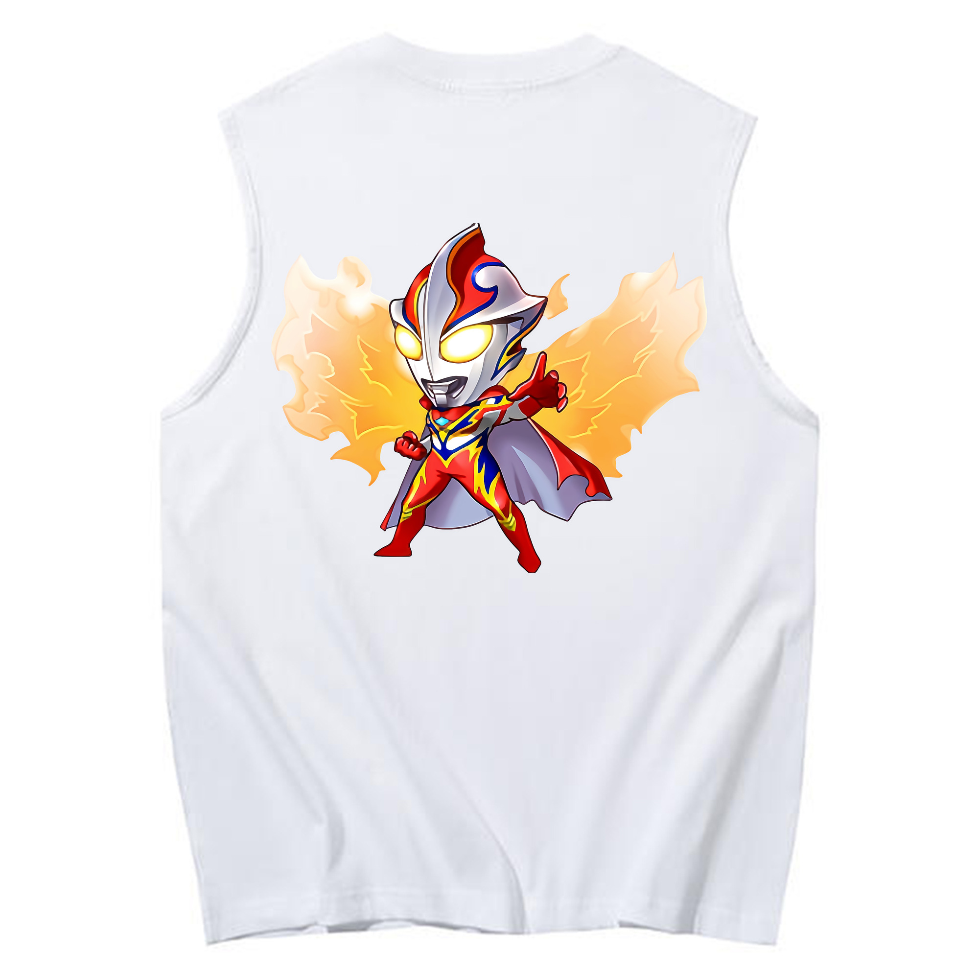 （画像用） ウルトラマン Ultraman コットン100％タンクトップ（背面プリント）