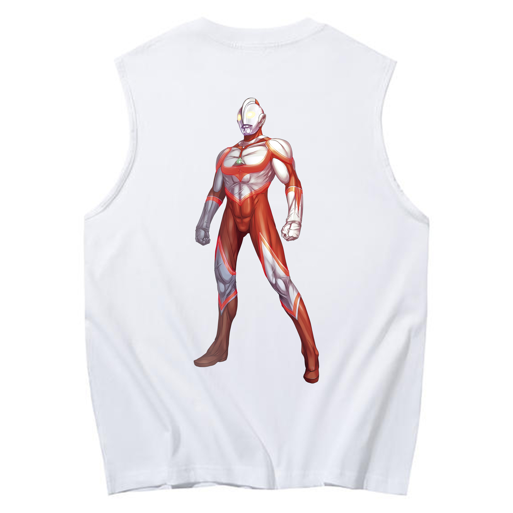（画像用） ウルトラマン Ultraman コットン100％タンクトップ（背面プリント）